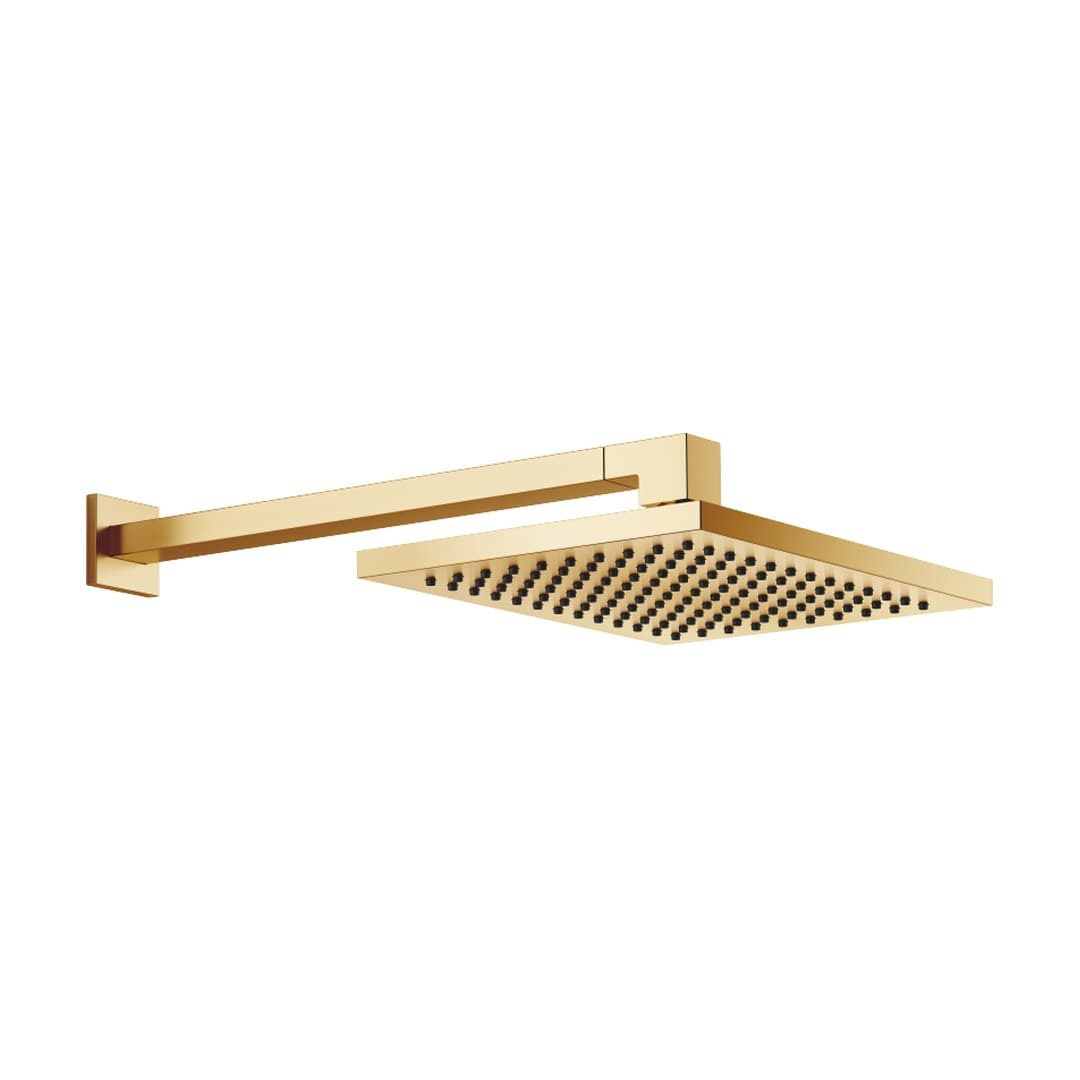 Dornbracht – Κεφαλή Ντους – Rainshower with wall fixing 300 x 240 mm – Brushed Durabrass (23kt Gold) (28763980-28)