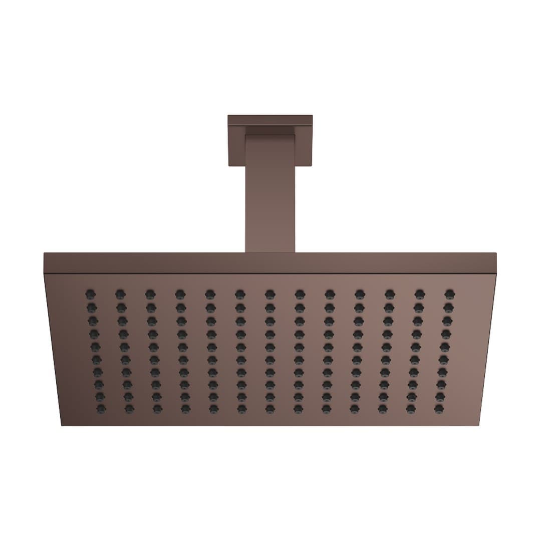 Dornbracht – Κεφαλή Ντους – Rainshower with ceiling fixing FlowReduce 300 x 240 mm – Brushed Dark Bronze (PVD) (28772980-43)