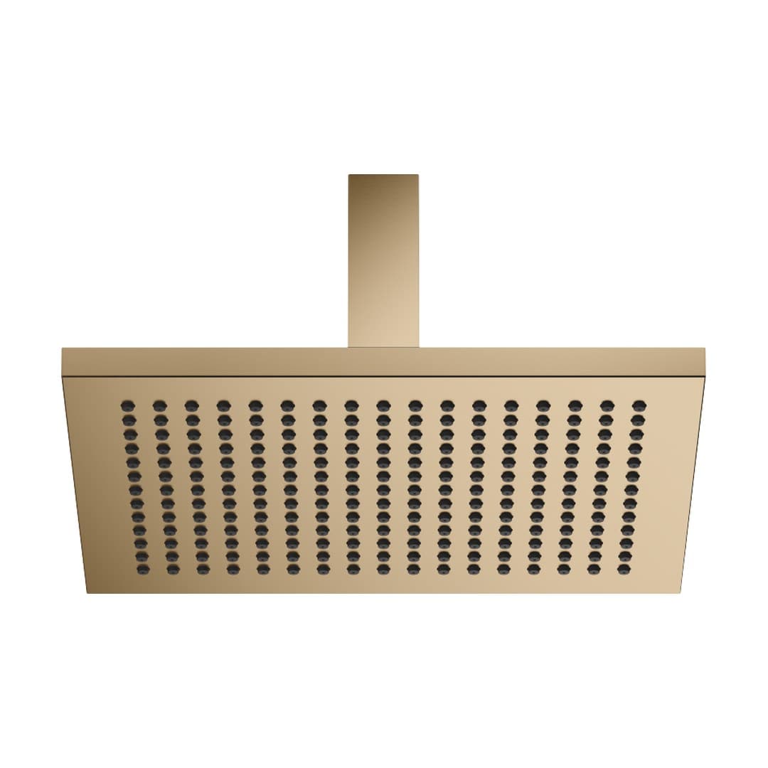 Dornbracht – Κεφαλή Ντους – Rainshower with ceiling fixing FlowReduce 300 x 240 mm – Brushed Dark Brass (PVD) (28774980-39)