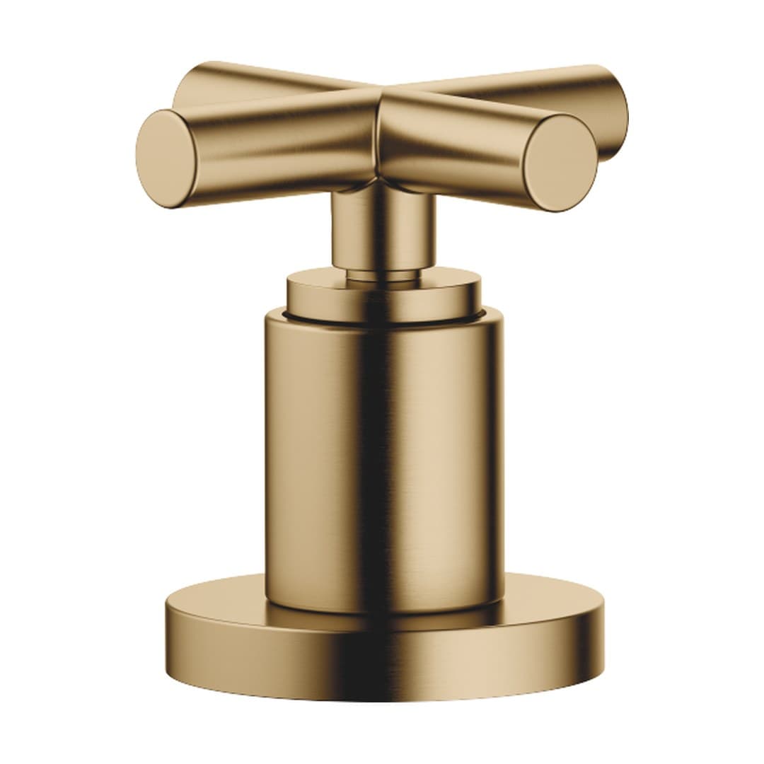 Dornbracht Tara – Μπαταρία Λουτρού Πάγκου – Two-way diverter for bath rim or tile edge installation – Brushed Dark Brass (PVD) (29140892-39)