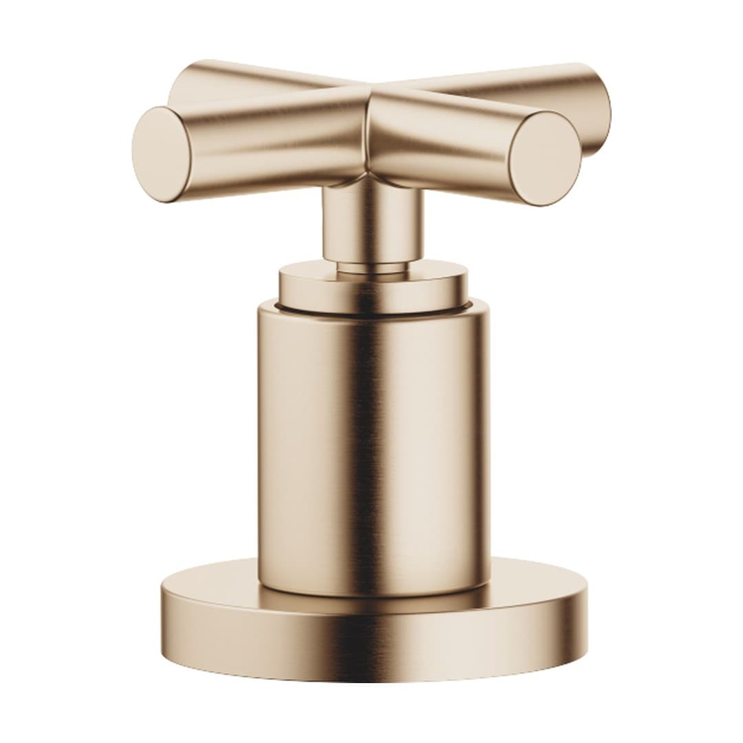 Dornbracht Tara – Μπαταρία Λουτρού Πάγκου – Two-way diverter for bath rim or tile edge installation – Brushed Champagne (22kt Gold) (29140892-46)