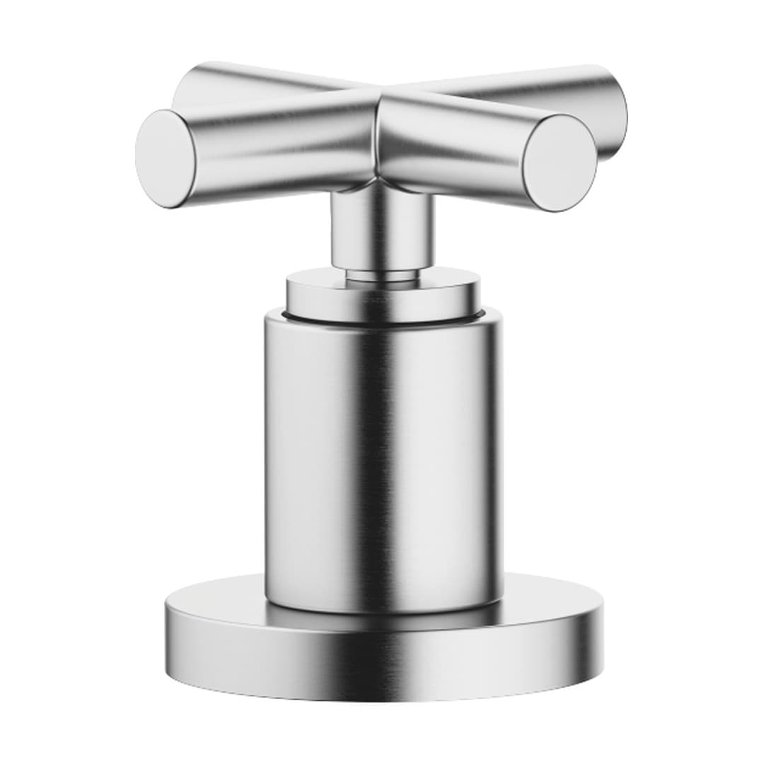 Dornbracht Tara – Μπαταρία Λουτρού Πάγκου – Two-way diverter for bath rim or tile edge installation – Brushed Chrome (29140892-93)