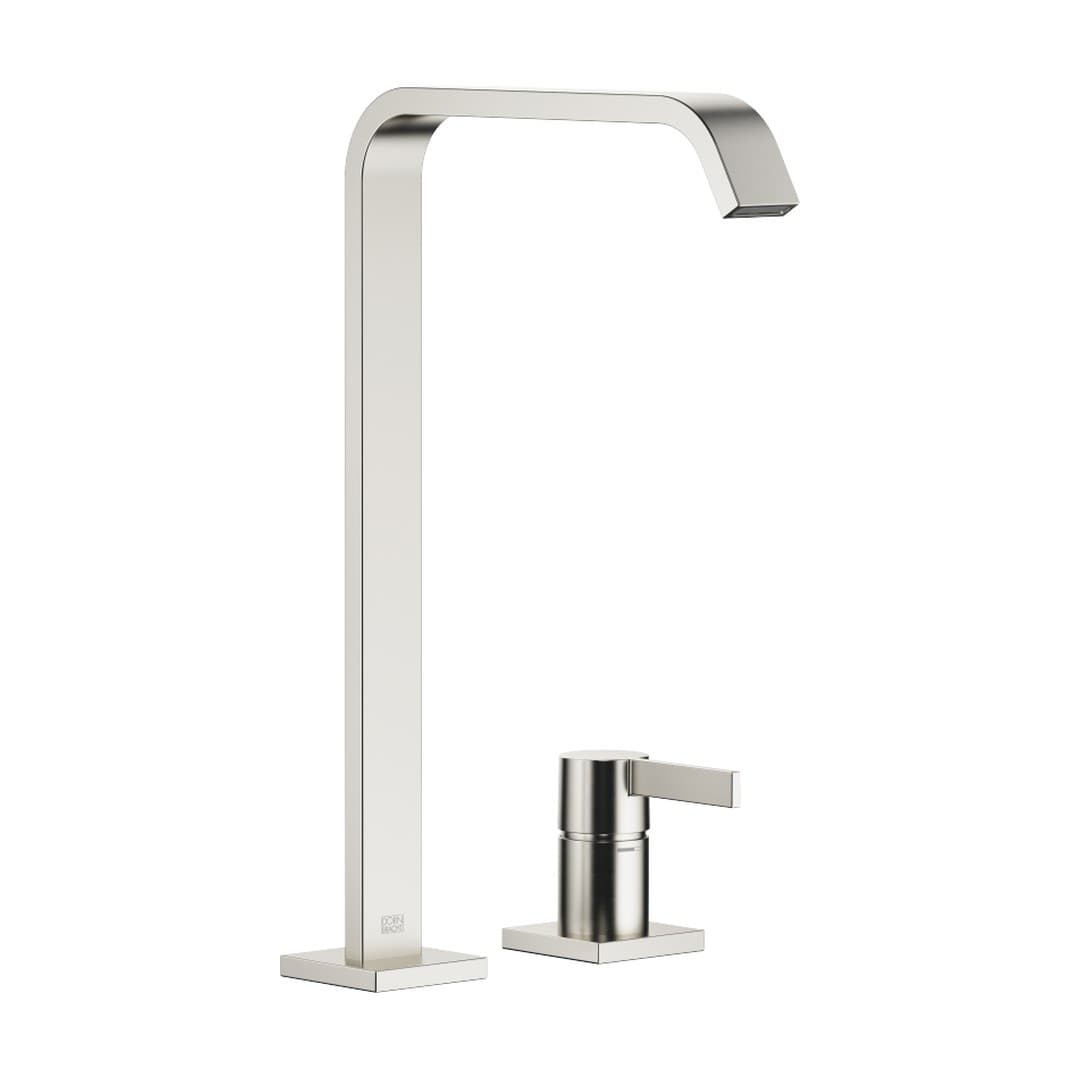 Dornbracht IMO – Στόμιο Νιπτήρα – Two-hole basin mixer with high spout without pop-up waste – Brushed Platinum (29218671-06)