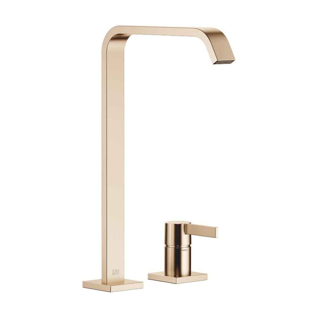 Dornbracht IMO – Στόμιο Νιπτήρα – Two-hole basin mixer with high spout without pop-up waste – Brushed Light Gold (PVD) (29218671-27)