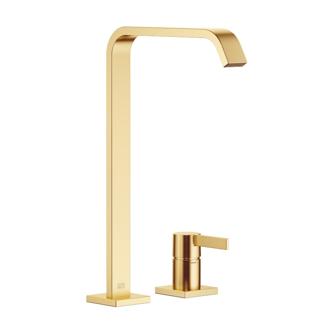 Dornbracht IMO – Στόμιο Νιπτήρα – Two-hole basin mixer with high spout without pop-up waste – Brushed Gold (PVD) (29218671-37)