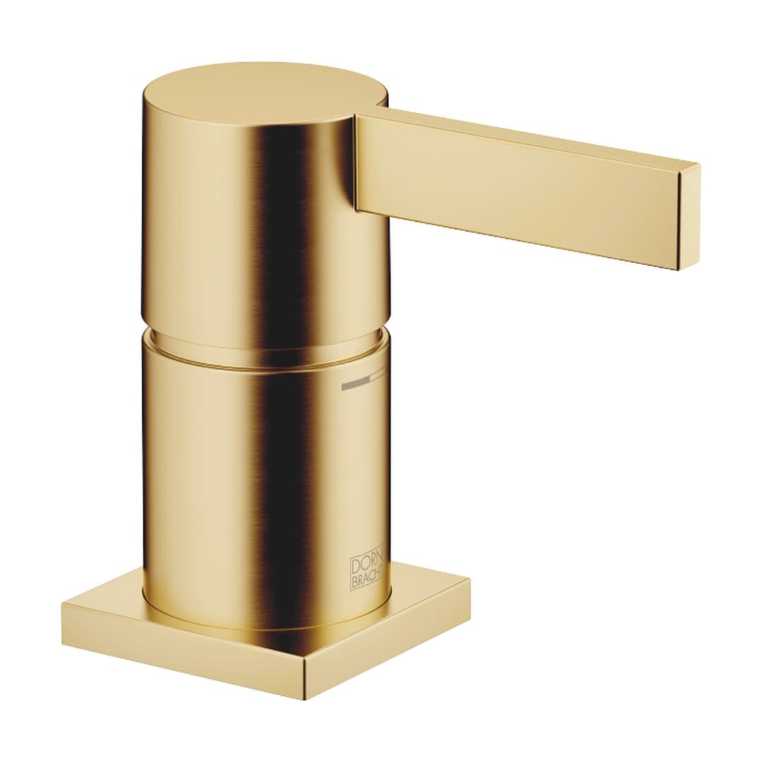 Dornbracht – Μπαταρία Λουτρού Πάγκου – Single-lever bath mixer for bath rim or tile edge installation – Brushed Durabrass (23kt Gold) (29300670-28)