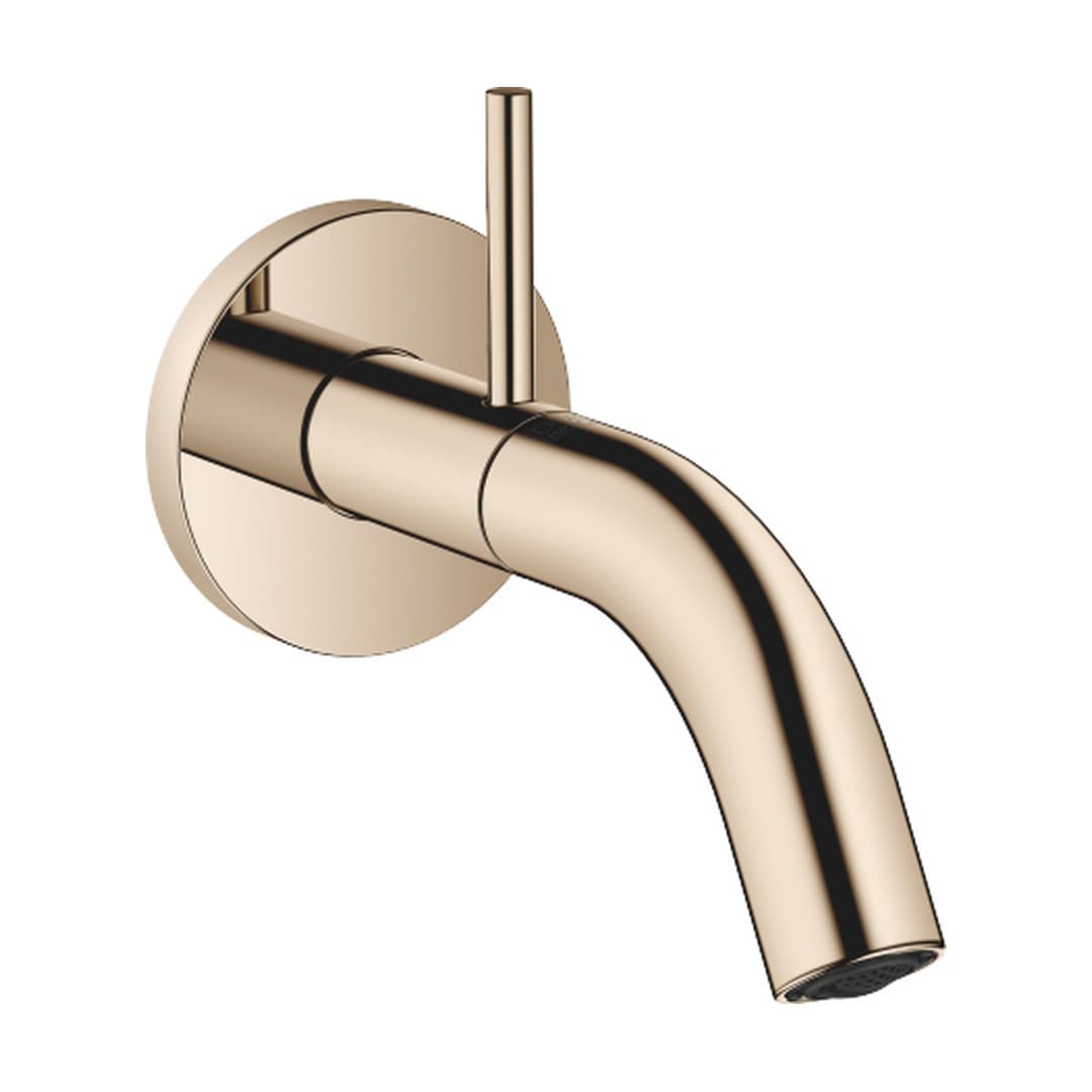 Dornbracht Meta – Μπαταρία Νιπτήρα Τοίχου – Wall-mounted valve cold water without pop-up waste – Light Gold (PVD) (30010662-26)
