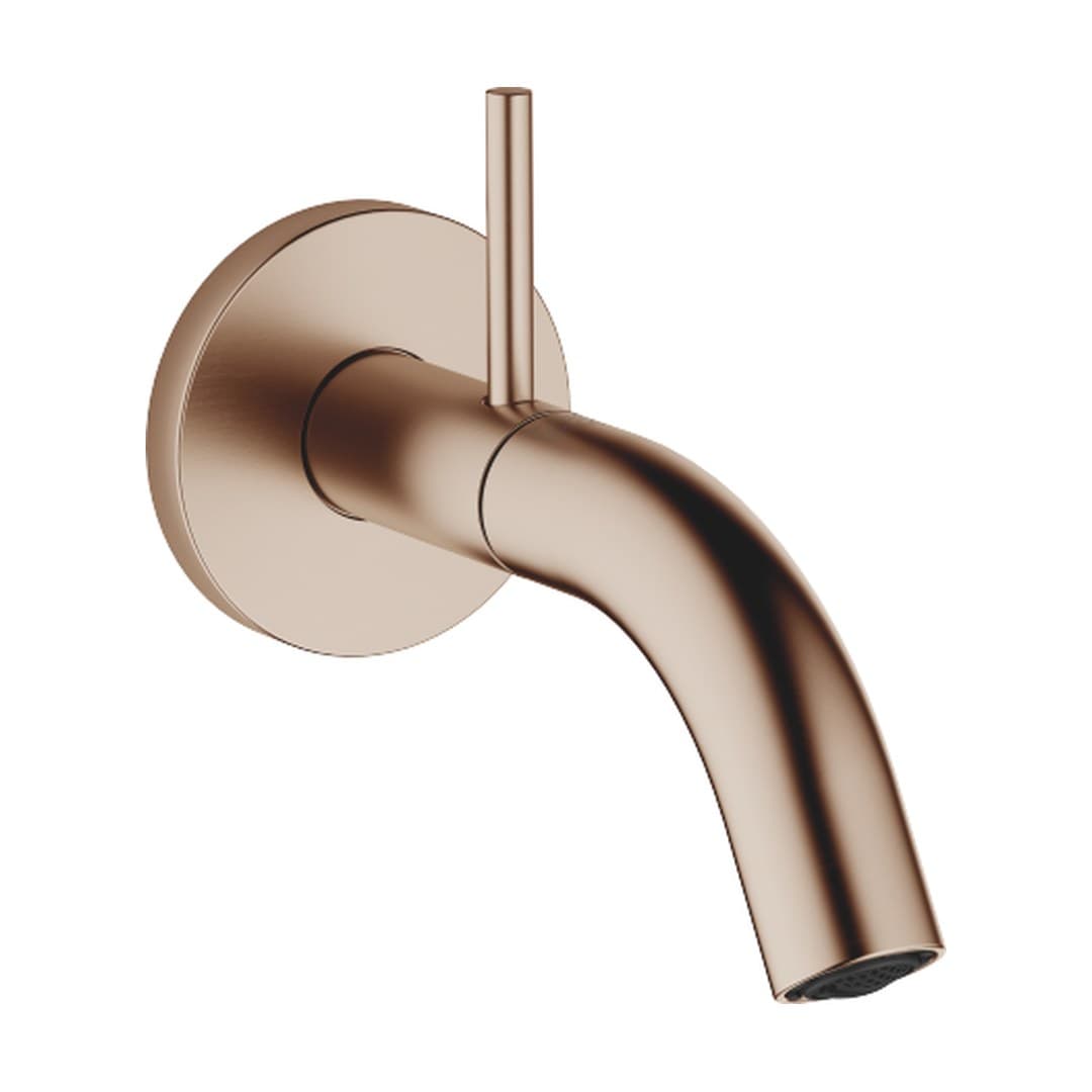 Dornbracht Meta – Μπαταρία Νιπτήρα Τοίχου – Wall-mounted valve cold water without pop-up waste – Brushed Bronze (PVD) (30010662-42)