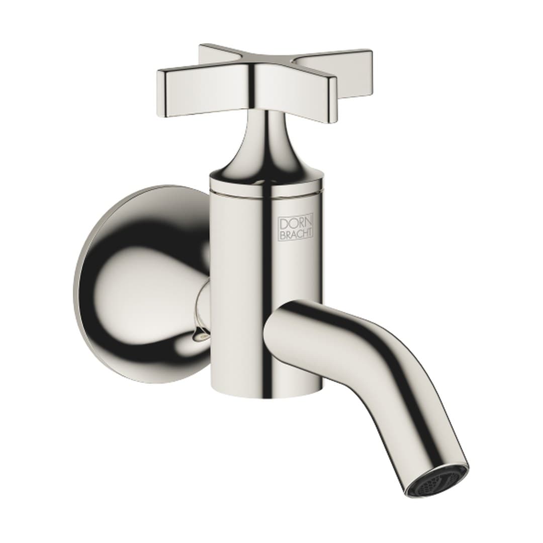 Dornbracht VAIA – Μπαταρία Νιπτήρα Τοίχου – Wall-mounted valve cold water without pop-up waste – Platinum (30010809-08)