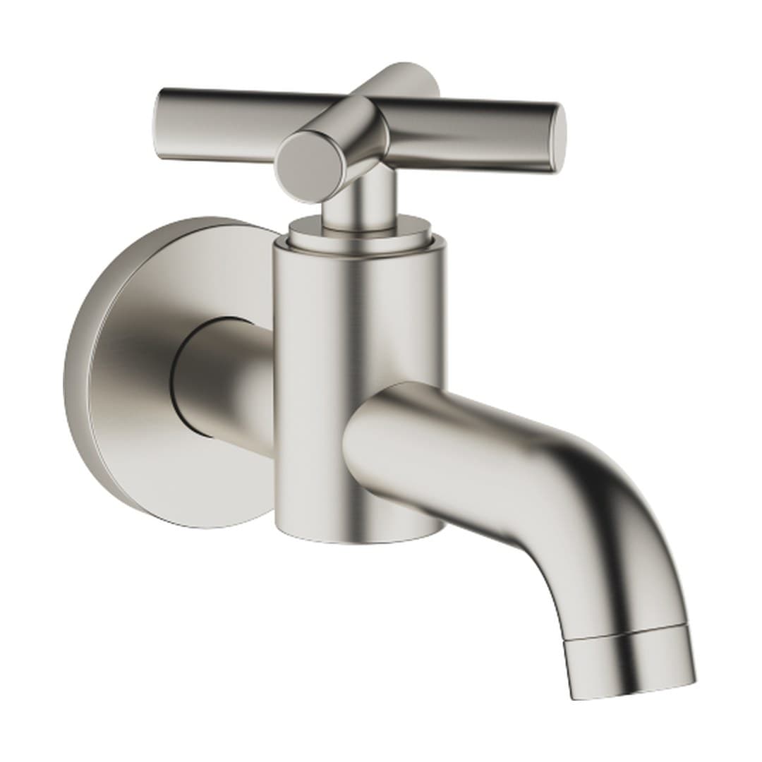 Dornbracht Tara – Μπαταρία Νιπτήρα Τοίχου – Wall-mounted valve cold water without pop-up waste – Brushed Platinum (30010892-06)