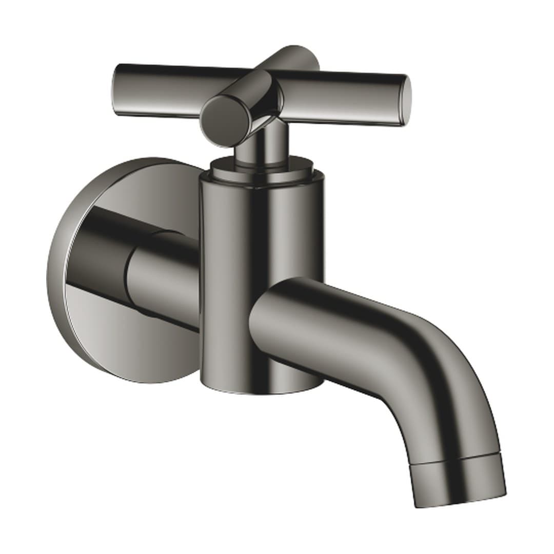 Dornbracht Tara – Μπαταρία Νιπτήρα Τοίχου – Wall-mounted valve cold water without pop-up waste – Dark Chrome (30010892-19)