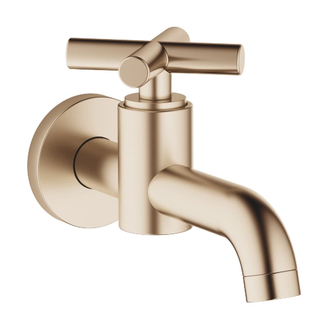 Dornbracht Tara – Μπαταρία Νιπτήρα Τοίχου – Wall-mounted valve cold water without pop-up waste – Brushed Champagne (22kt Gold) (30010892-46)