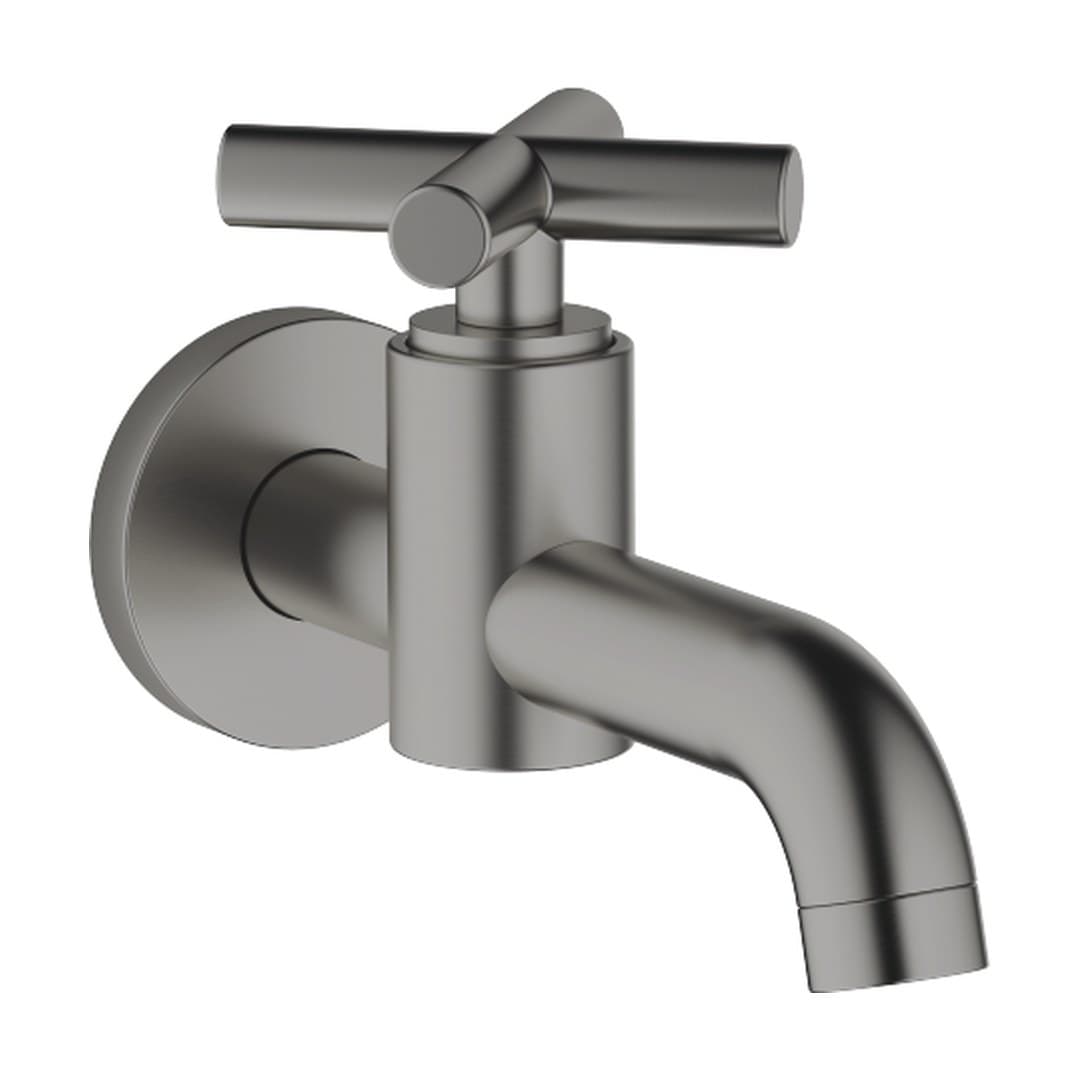 Dornbracht Tara – Μπαταρία Νιπτήρα Τοίχου – Wall-mounted valve cold water without pop-up waste – Brushed Dark Platinum (30010892-99)