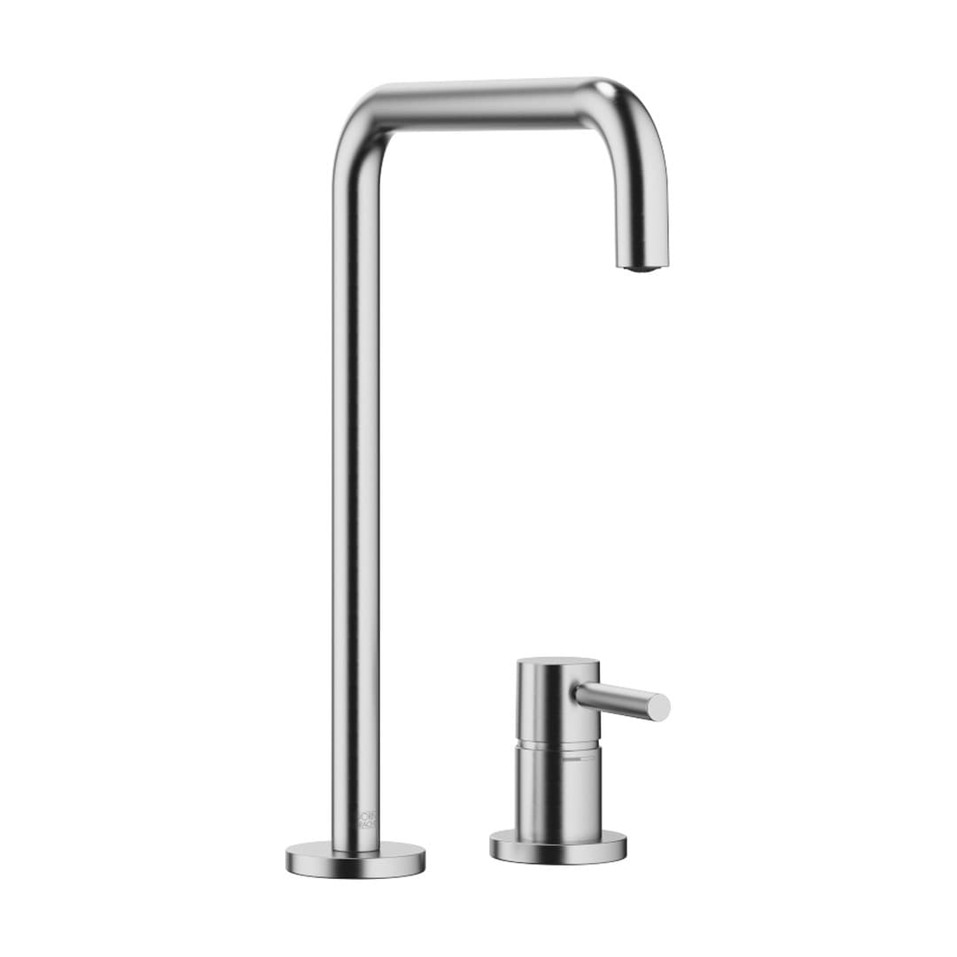 Dornbracht Meta Square – Μπαταρία Κουζίνας – Two-hole mixer with individual rosettes – Brushed Chrome (32815861-93)