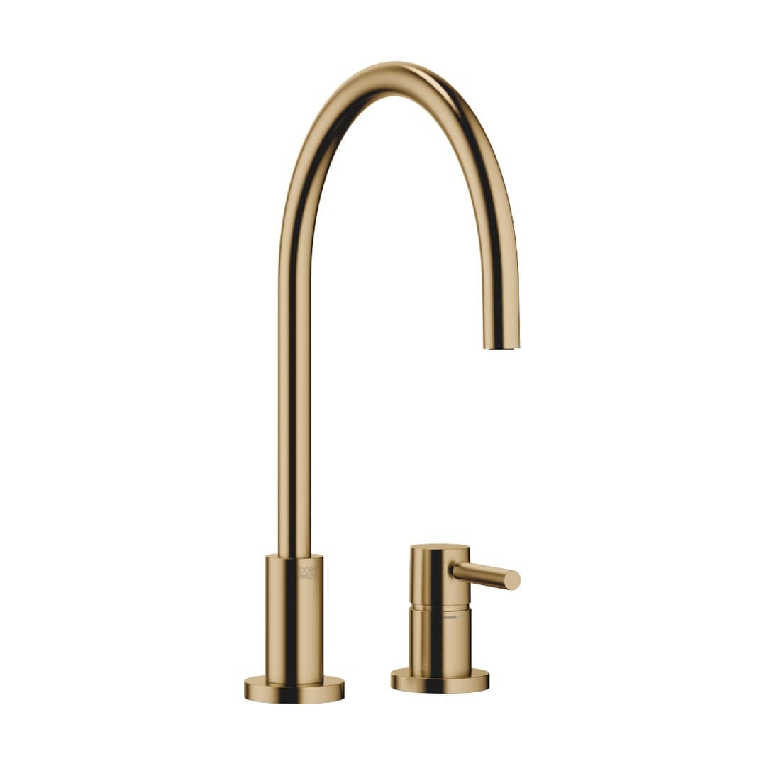 Dornbracht Tara – Μπαταρία Κουζίνας – Two-hole mixer with individual rosettes – Brushed Dark Brass (PVD) (32816888-39)
