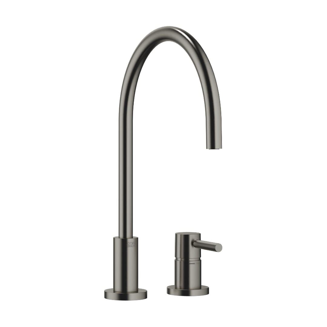 Dornbracht Tara – Μπαταρία Κουζίνας – Two-hole mixer with individual rosettes – Brushed Dark Platinum (32816888-99)