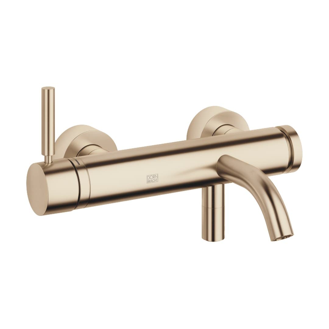Dornbracht Meta – Μπαταρία Λουτρού Τοίχου – Single-lever bath mixer for wall mounting without shower set – Brushed Light Gold (PVD) (33200660-27)