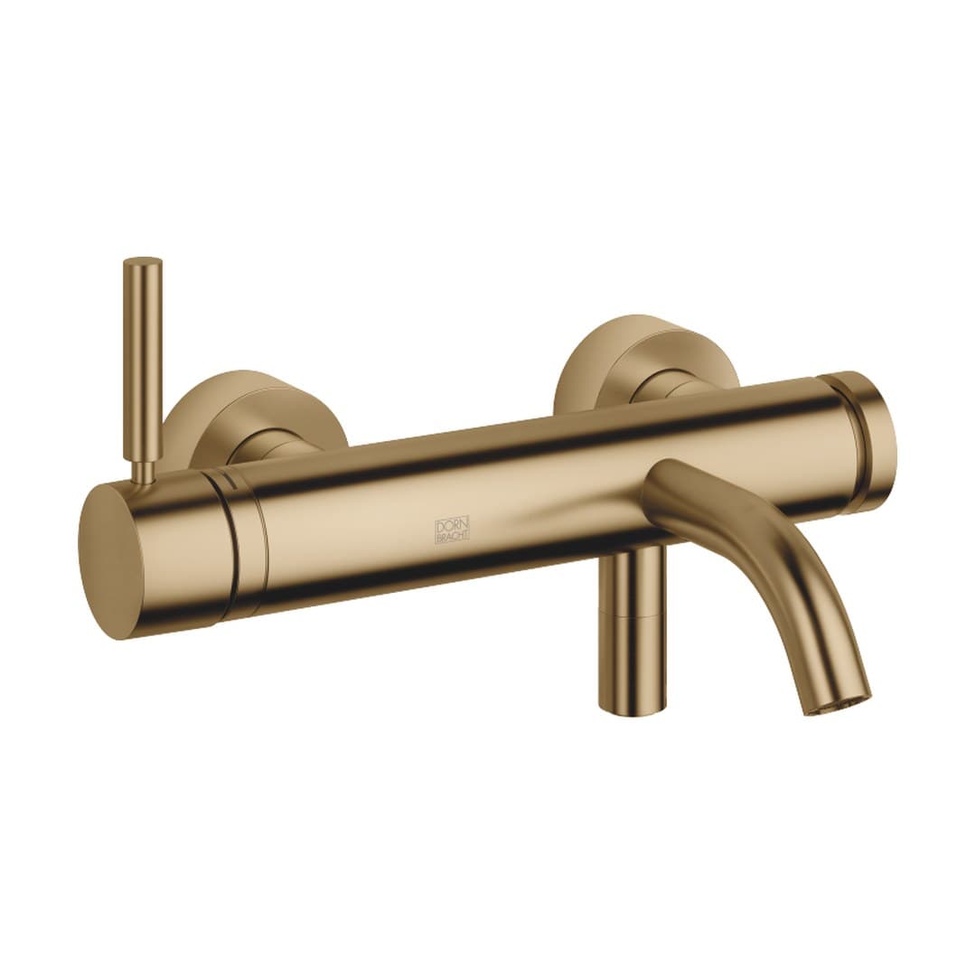 Dornbracht Meta – Μπαταρία Λουτρού Τοίχου – Single-lever bath mixer for wall mounting without shower set – Brushed Dark Brass (PVD) (33200660-39)