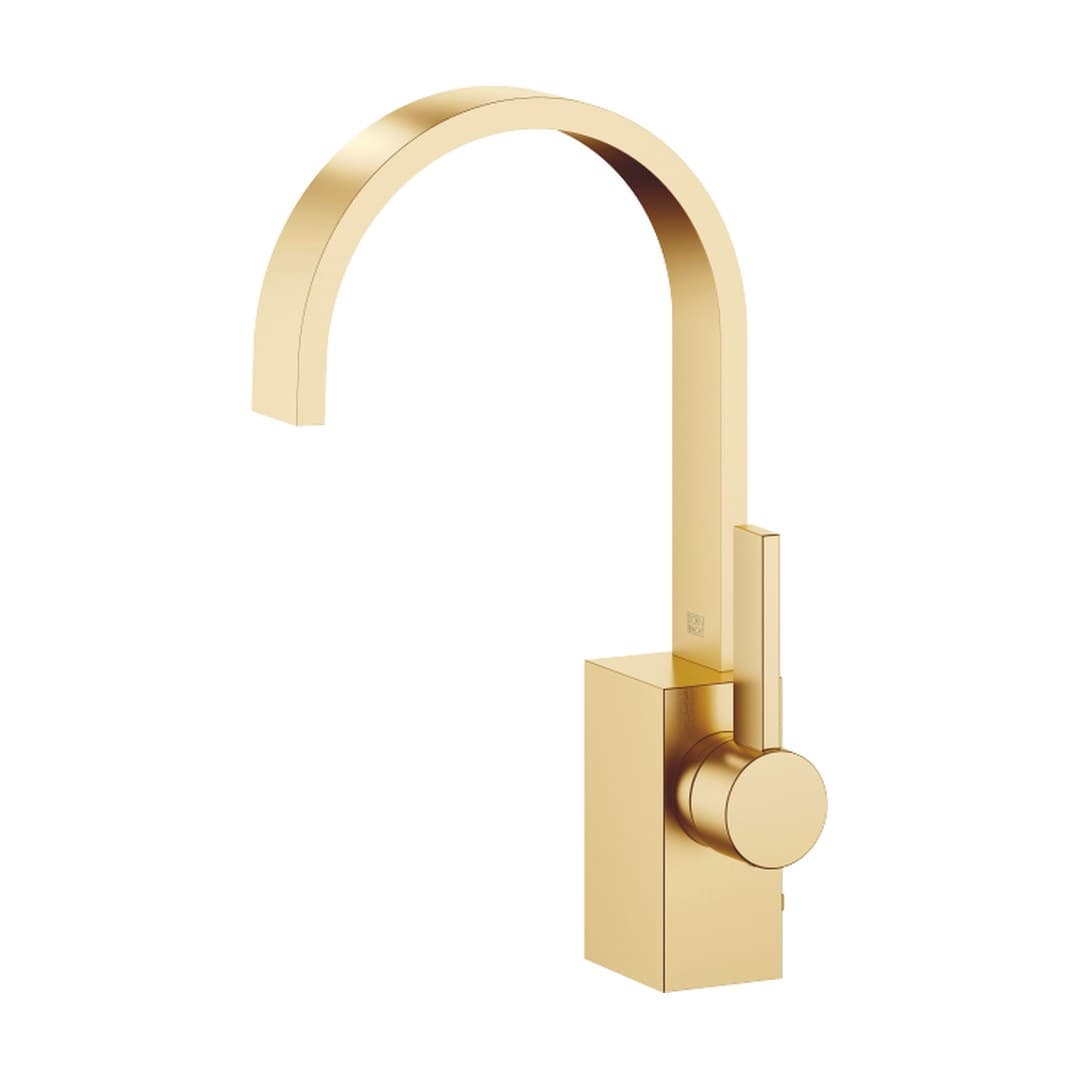 Dornbracht MEM – Μπαταρία Νιπτήρα – Single-lever basin mixer with pop-up waste – Brushed Durabrass (23kt Gold) (33500782-28)