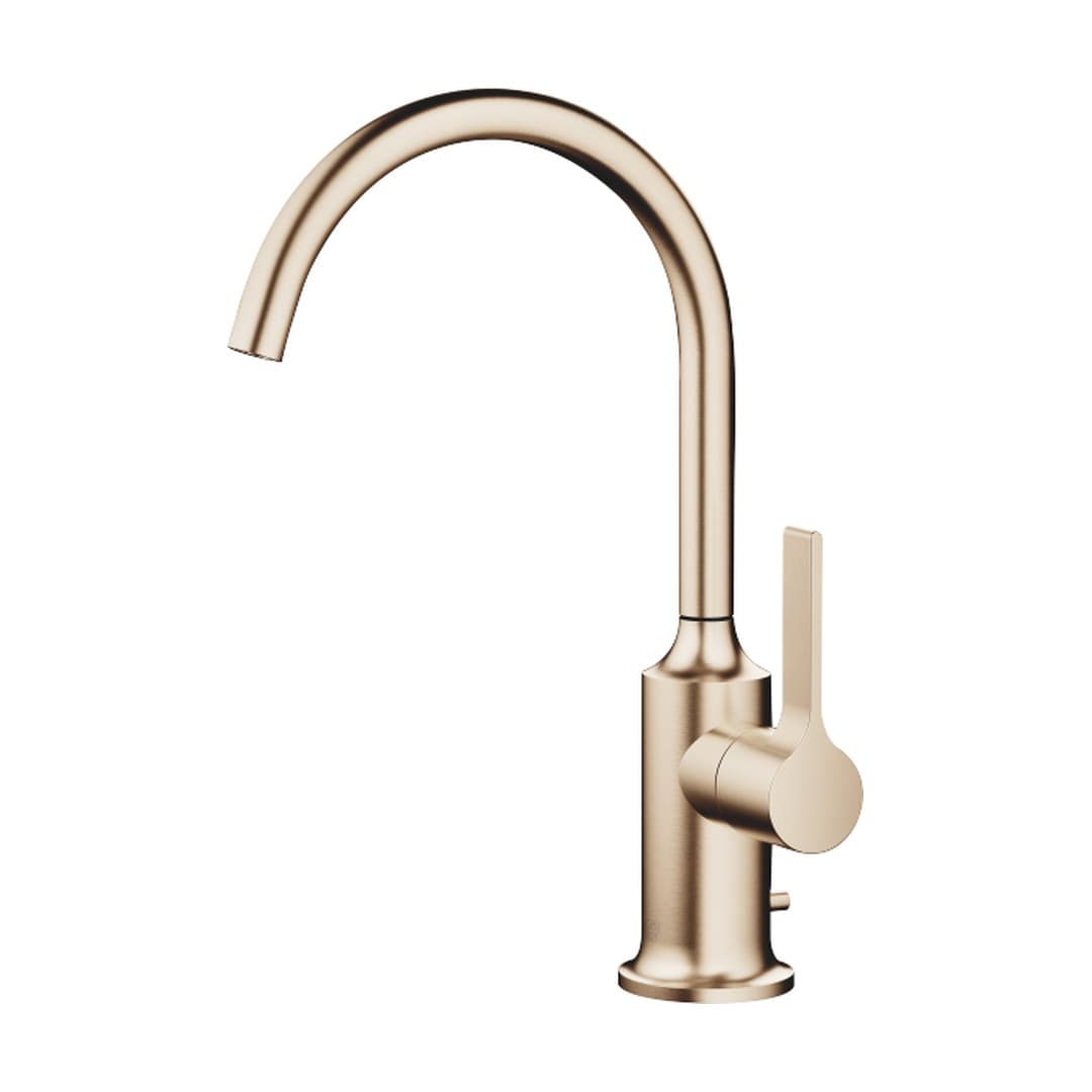 Dornbracht VAIA – Μπαταρία Νιπτήρα – Single-lever basin mixer with pop-up waste – Brushed Champagne (22kt Gold) (33500809-46)