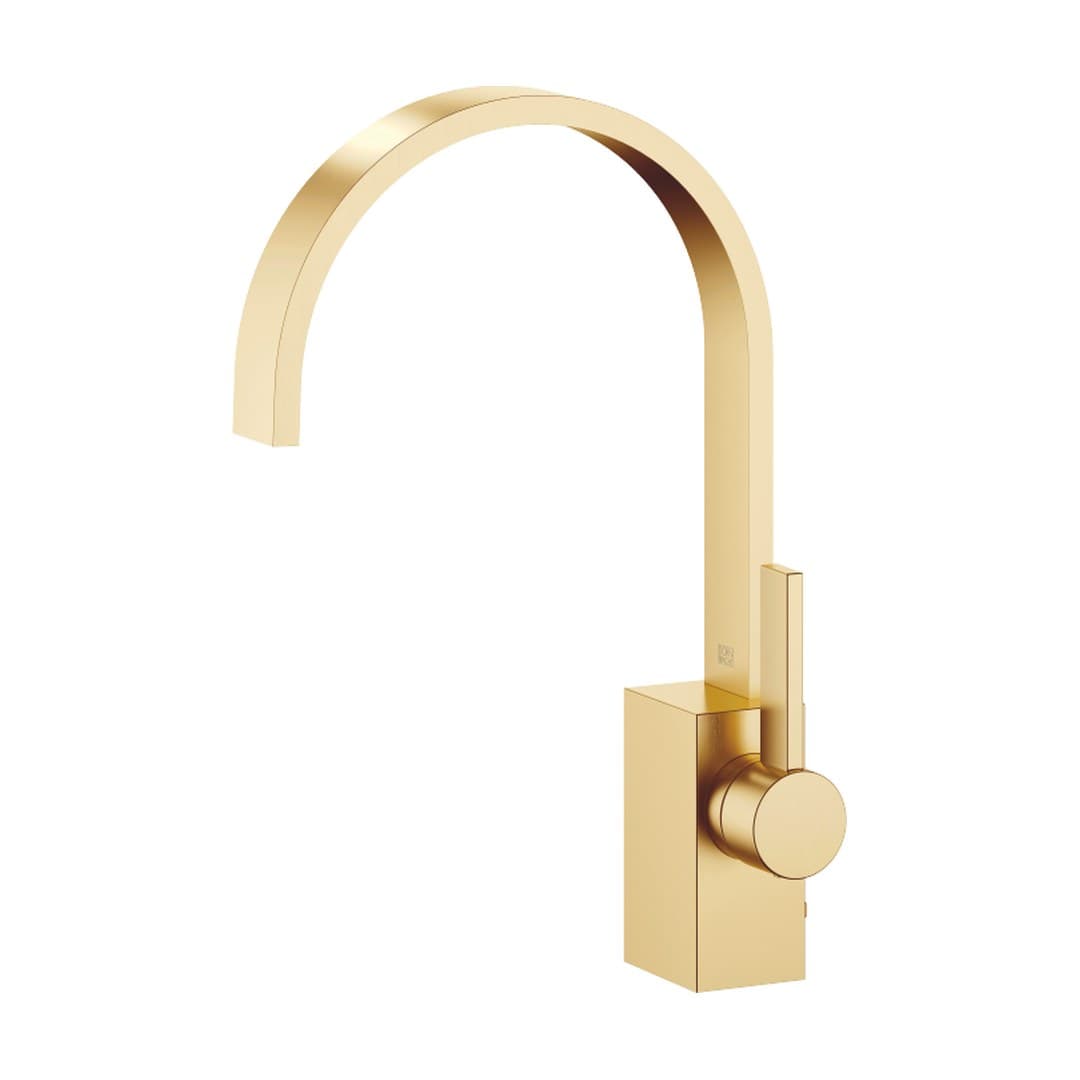 Dornbracht MEM – Μπαταρία Νιπτήρα – Single-lever basin mixer with pop-up waste – Brushed Durabrass (23kt Gold) (33501782-28)
