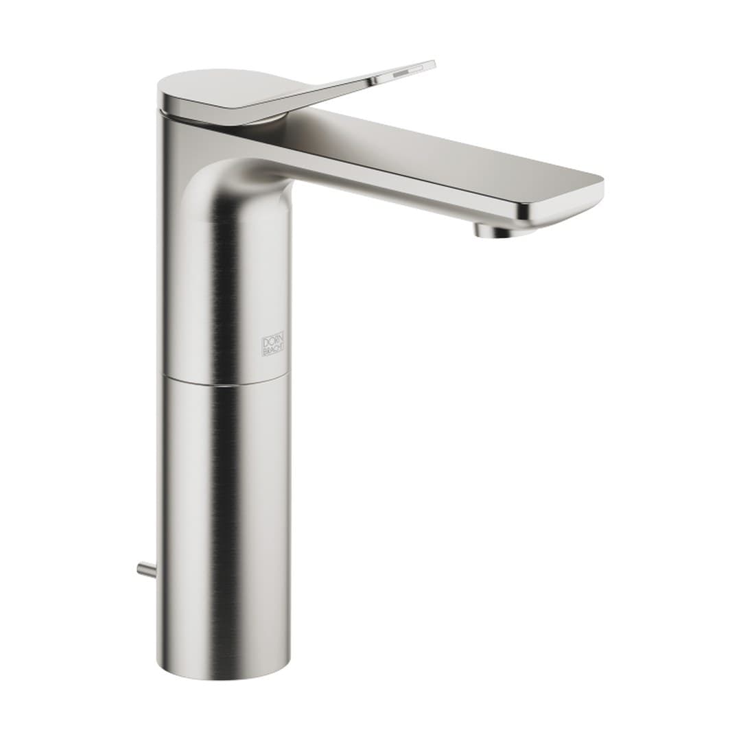 Dornbracht Lissé – Μπαταρία Νιπτήρα Ψηλή – Single-lever basin mixer with raised base with pop-up waste – Brushed Platinum (33506845-06)