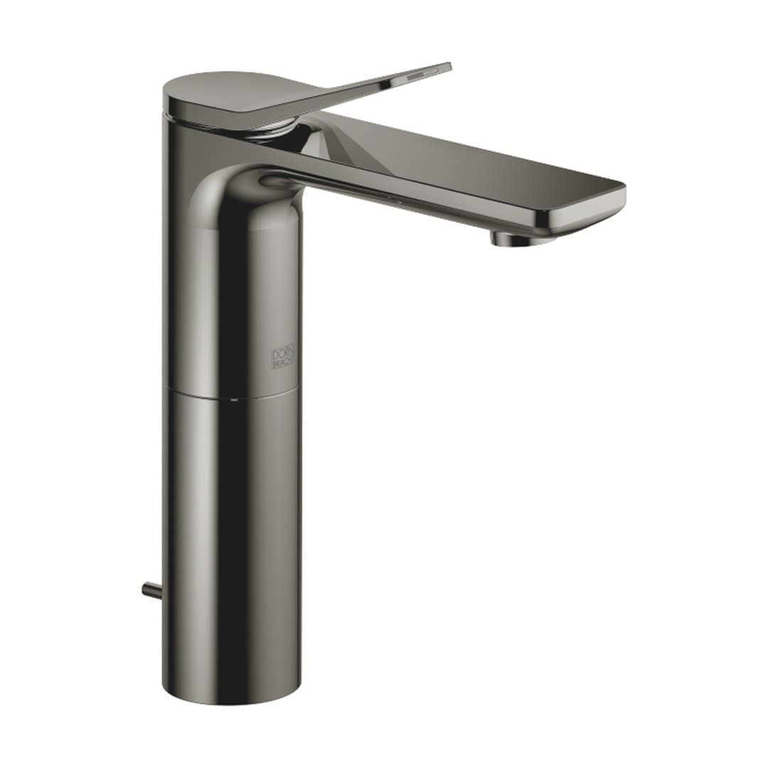 Dornbracht Lissé – Μπαταρία Νιπτήρα Ψηλή – Single-lever basin mixer with raised base with pop-up waste – Dark Chrome (33506845-19)