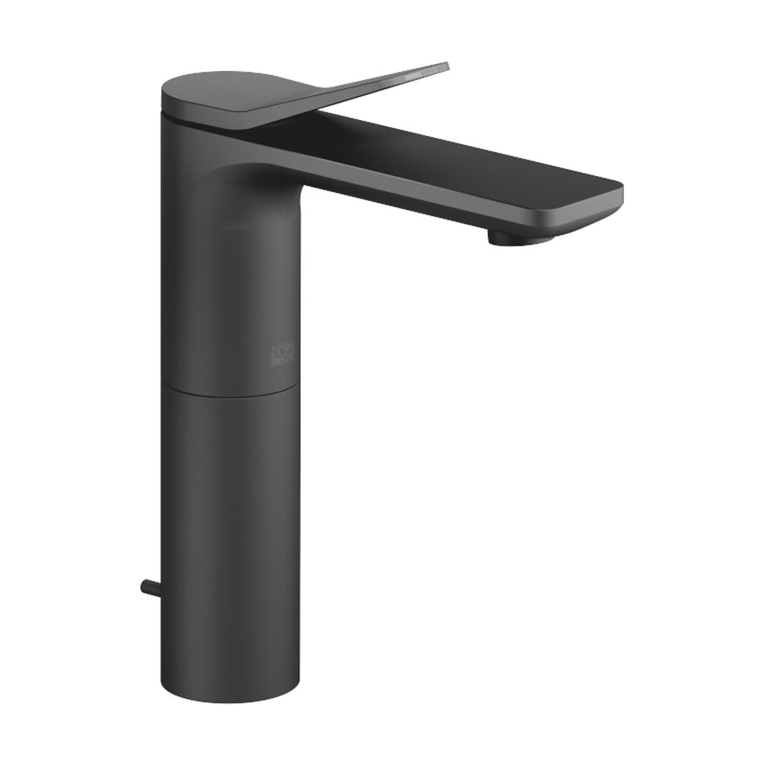 Dornbracht Lissé – Μπαταρία Νιπτήρα Ψηλή – Single-lever basin mixer with raised base with pop-up waste – Matte Black (33506845-33)