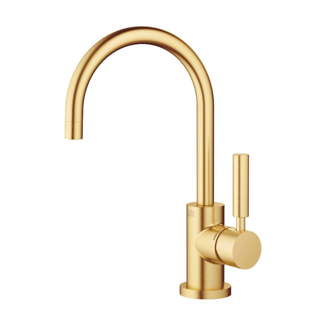 Dornbracht Tara – Μπαταρία Νιπτήρα – Single-lever basin mixer with pop-up waste – Brushed Durabrass (23kt Gold) (33513882-28)