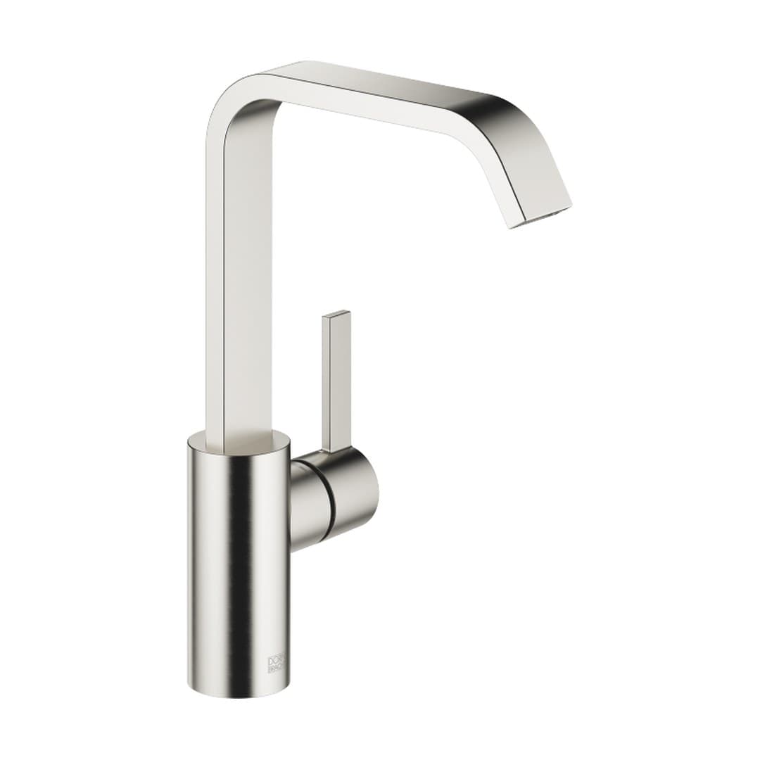 Dornbracht IMO – Στόμιο Νιπτήρα – Single-lever basin mixer with high spout without pop-up waste – Brushed Platinum (33526671-06)