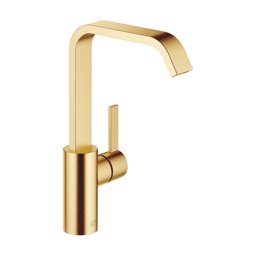 Dornbracht IMO – Στόμιο Νιπτήρα – Single-lever basin mixer with high spout without pop-up waste – Brushed Gold (PVD) (33526671-37)