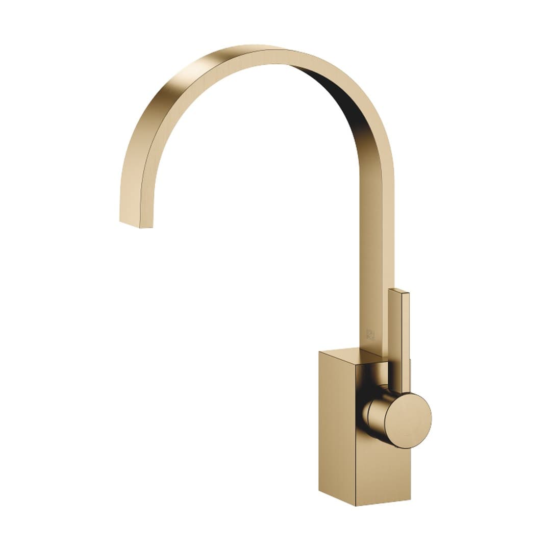 Dornbracht MEM – Μπαταρία Νιπτήρα – Single-lever basin mixer without pop-up waste – Brushed Dark Brass (PVD) (33526782-39)