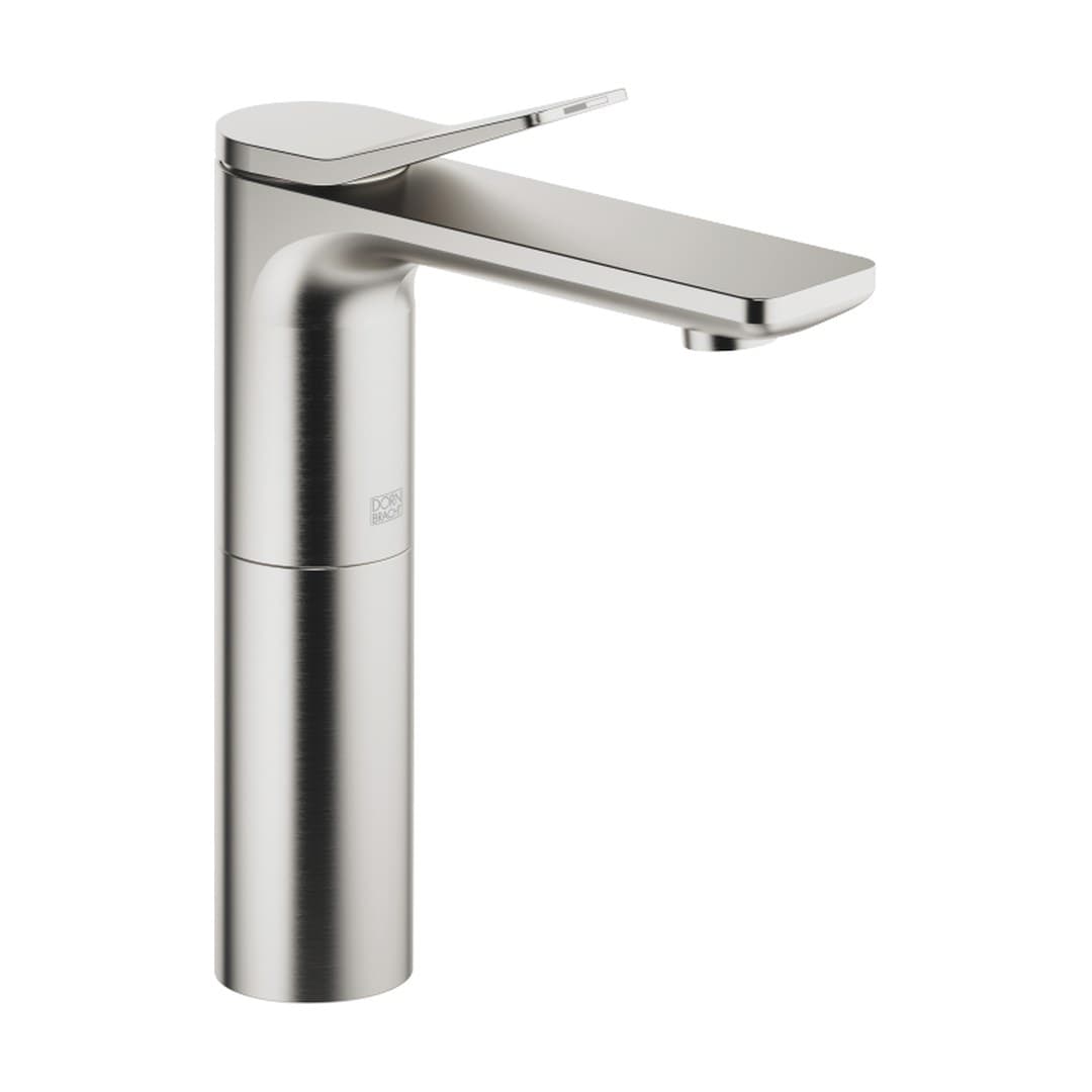 Dornbracht Lissé – Μπαταρία Νιπτήρα Ψηλή – Single-lever basin mixer with raised base without pop-up waste – Brushed Platinum (33526845-06)