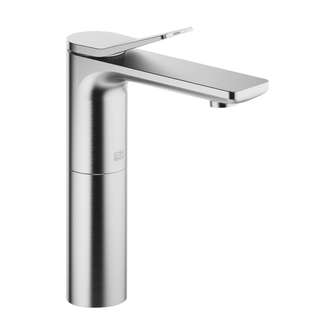 Dornbracht Lissé – Μπαταρία Νιπτήρα Ψηλή – Single-lever basin mixer with raised base without pop-up waste – Brushed Chrome (33526845-93)
