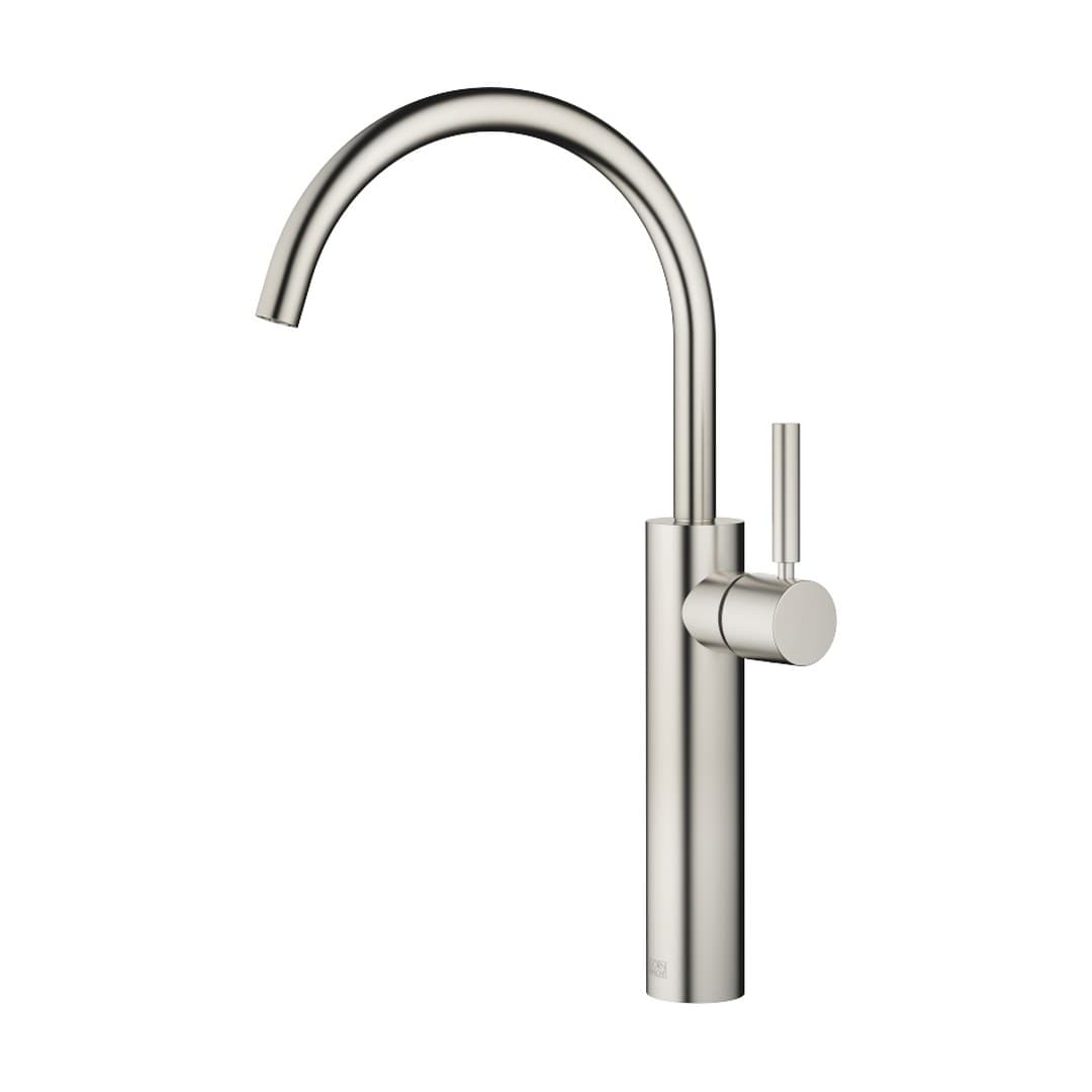 Dornbracht Meta – Μπαταρία Νιπτήρα Ψηλή – Single-lever basin mixer with raised base without pop-up waste – Brushed Platinum (33534661-06)
