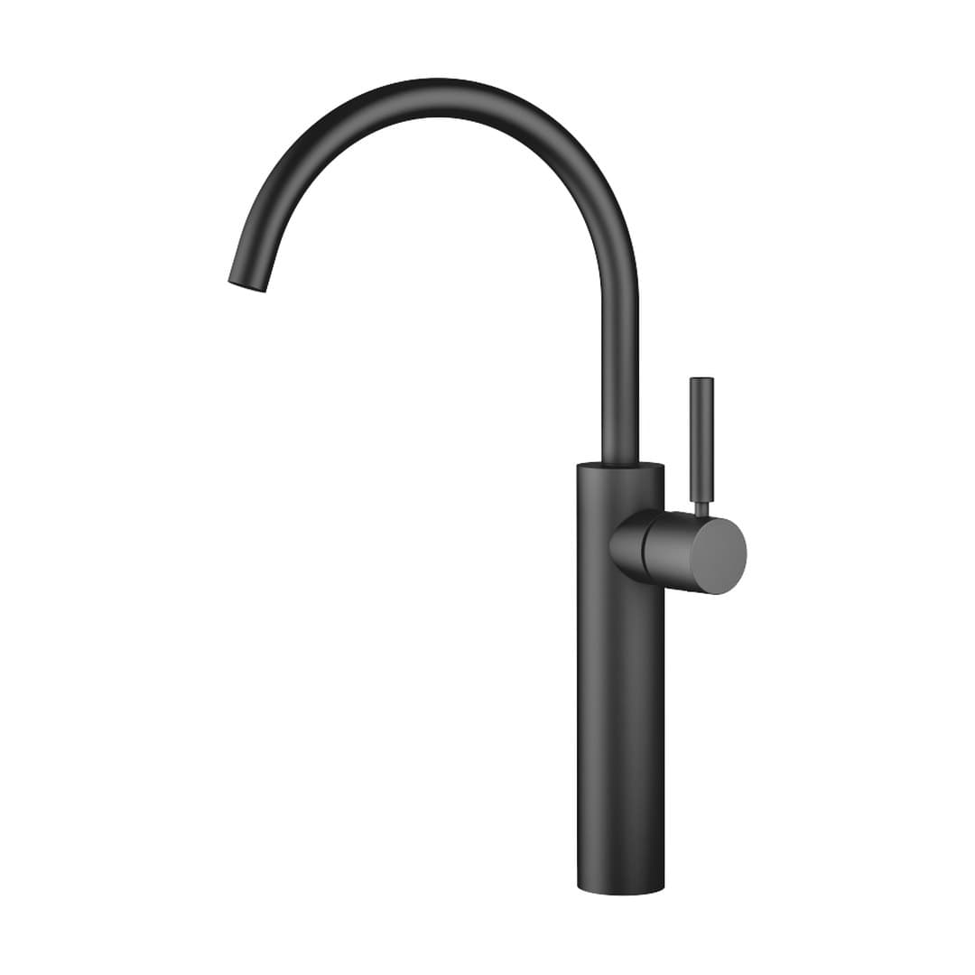 Dornbracht Meta – Μπαταρία Νιπτήρα Ψηλή – Single-lever basin mixer with raised base without pop-up waste – Matte Black (33534661-33)