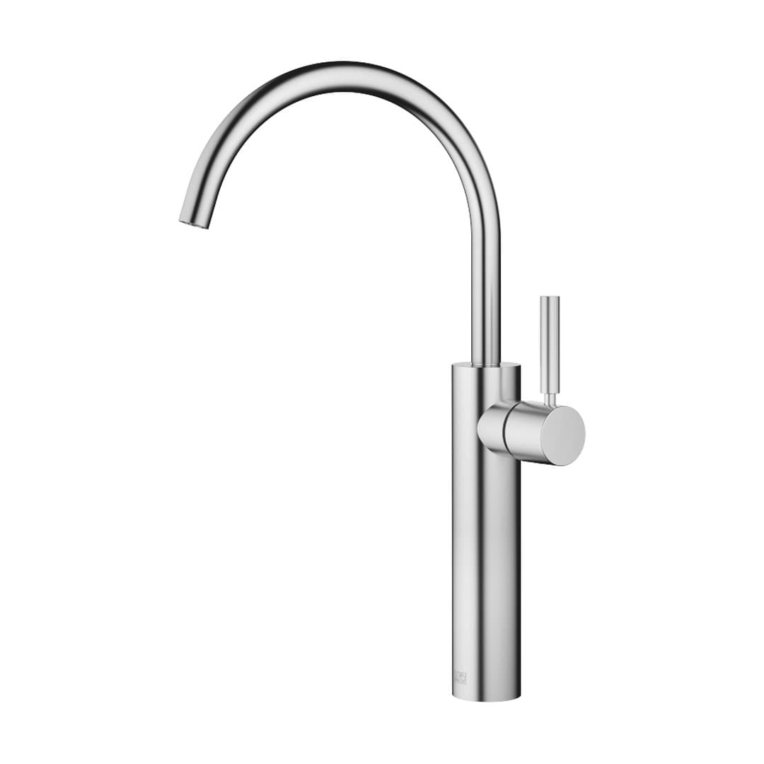 Dornbracht Meta – Μπαταρία Νιπτήρα Ψηλή – Single-lever basin mixer with raised base without pop-up waste – Brushed Chrome (33534661-93)