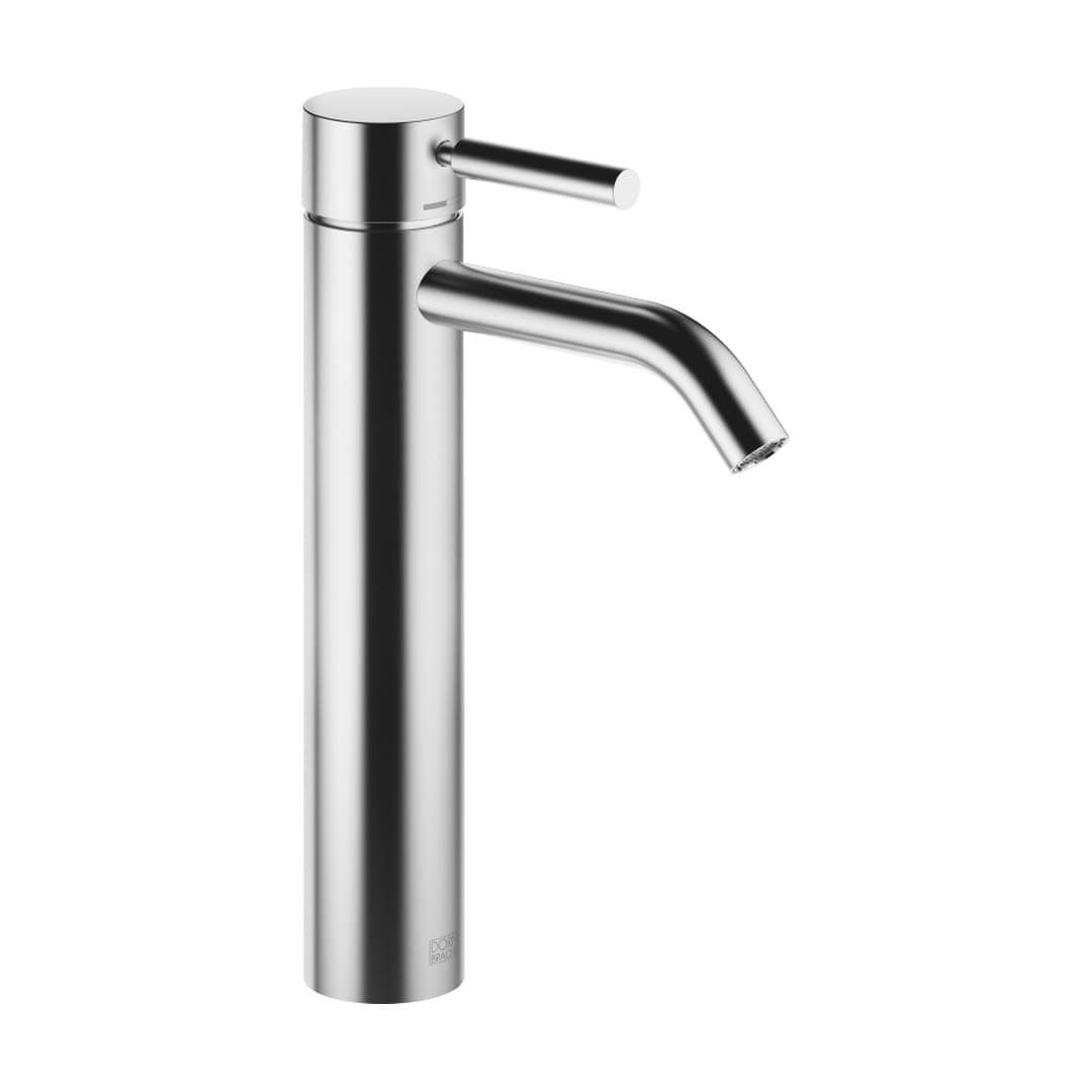 Dornbracht Meta – Μπαταρία Νιπτήρα Ψηλή – Single-lever basin mixer with raised base without pop-up waste – Brushed Chrome (33537660-93)