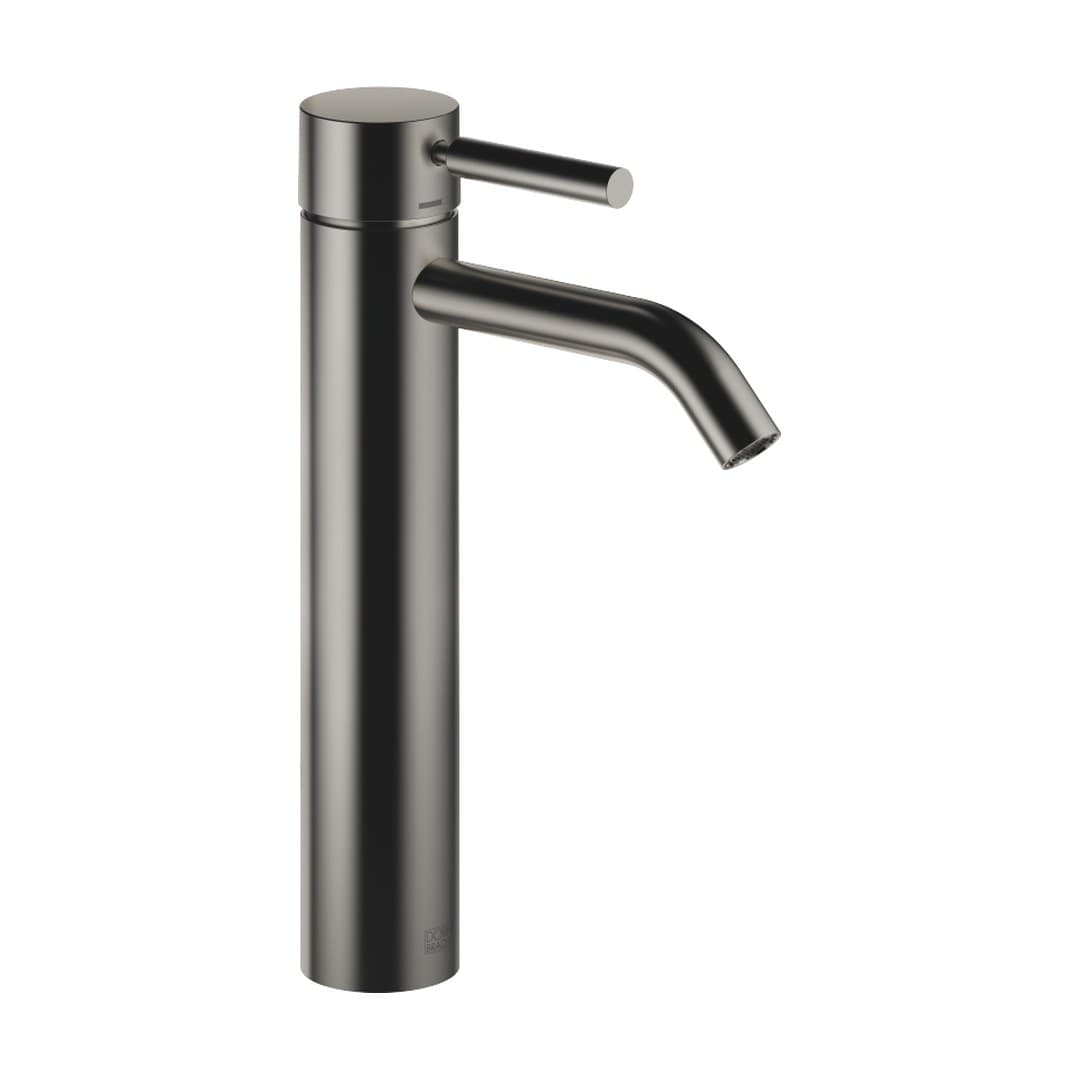 Dornbracht Meta – Μπαταρία Νιπτήρα Ψηλή – Single-lever basin mixer with raised base without pop-up waste – Brushed Dark Platinum (33537660-99)