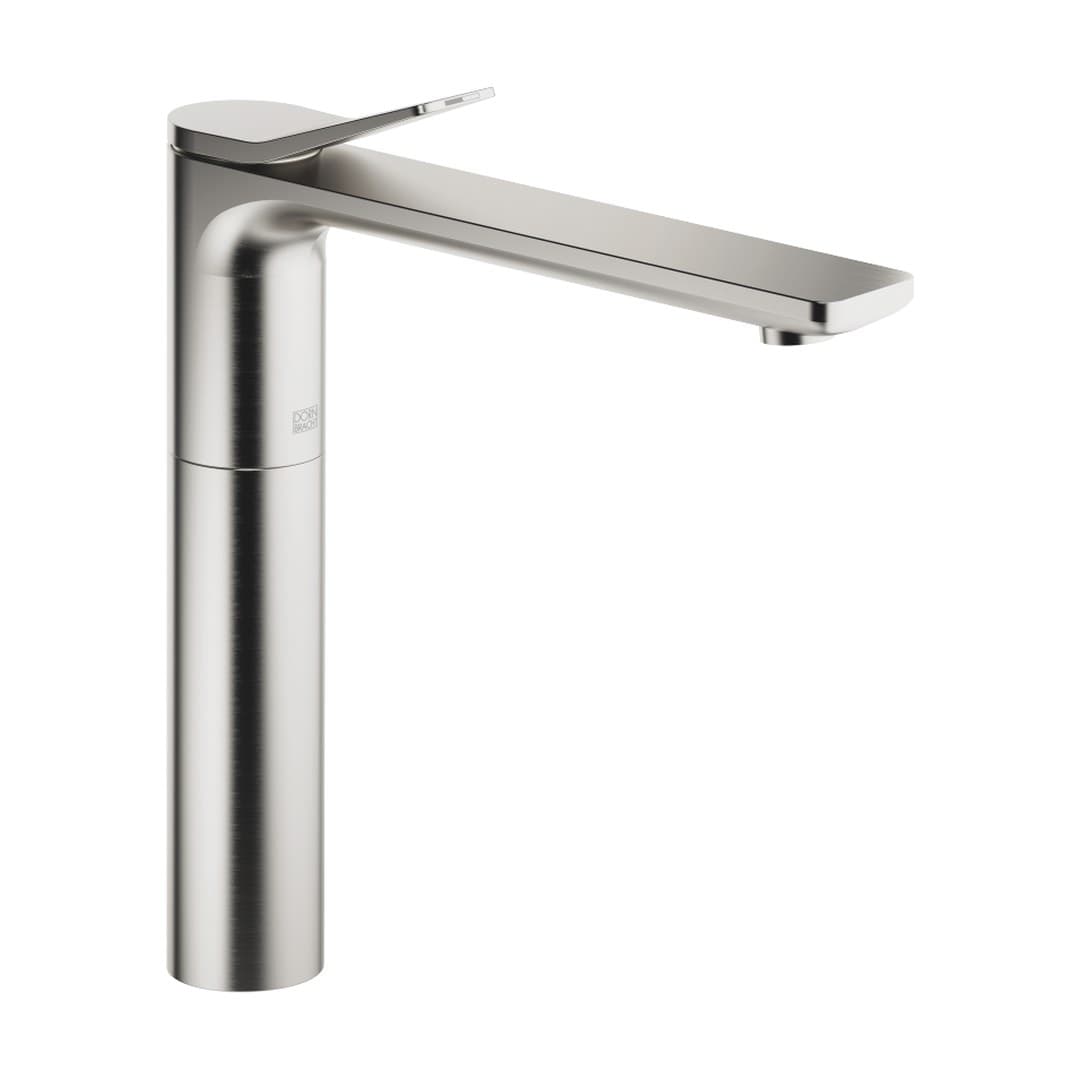 Dornbracht Lissé – Μπαταρία Νιπτήρα Ψηλή – Single-lever basin mixer with raised base without pop-up waste – Brushed Platinum (33537845-06)