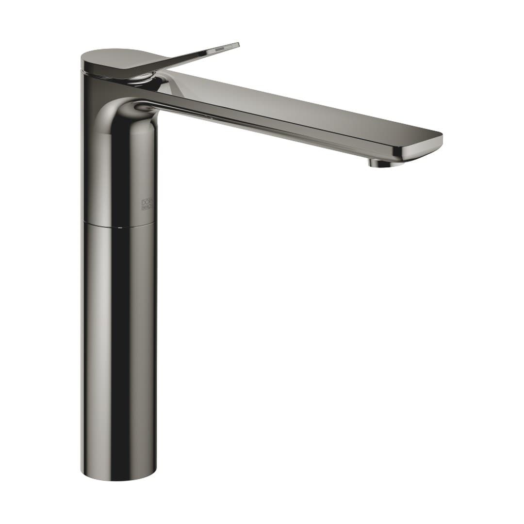 Dornbracht Lissé – Μπαταρία Νιπτήρα Ψηλή – Single-lever basin mixer with raised base without pop-up waste – Dark Chrome (33537845-19)
