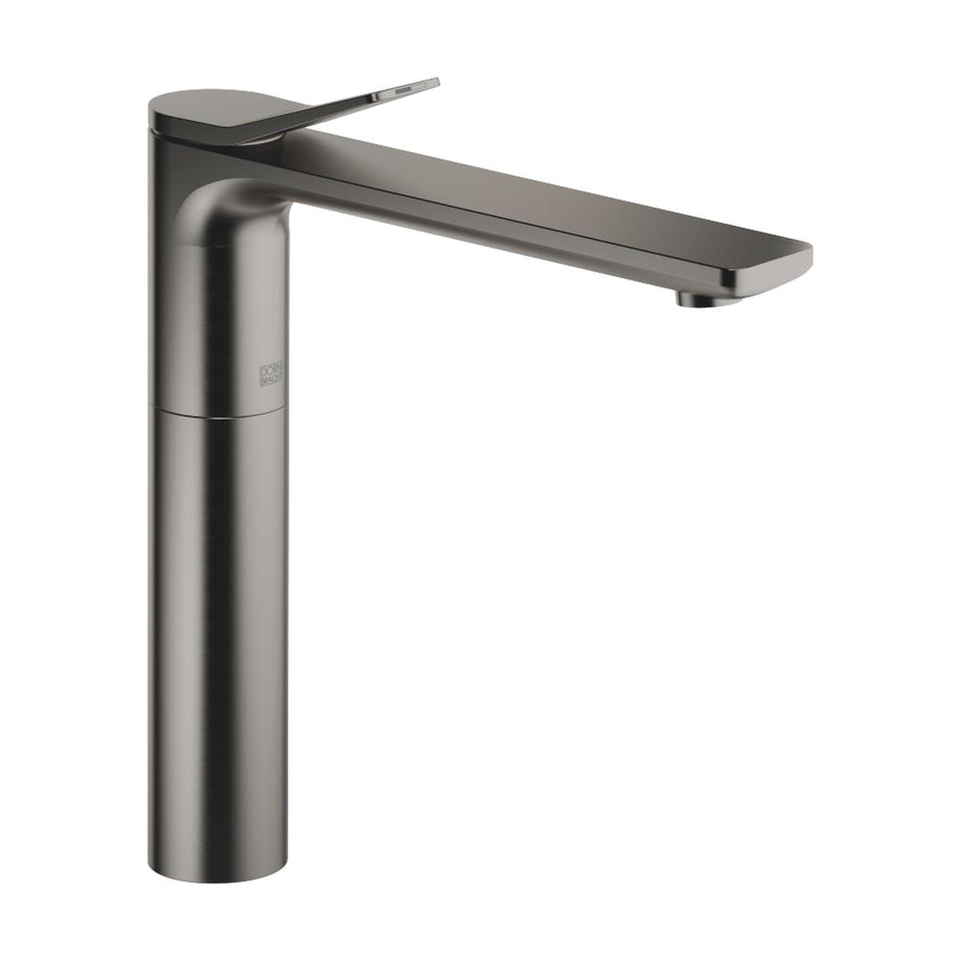 Dornbracht Lissé – Μπαταρία Νιπτήρα Ψηλή – Single-lever basin mixer with raised base without pop-up waste – Brushed Dark Platinum (33537845-99)