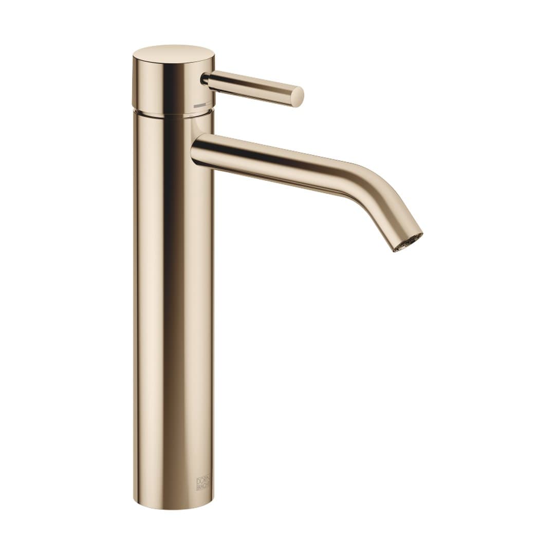 Dornbracht Meta – Μπαταρία Νιπτήρα Ψηλή – Single-lever basin mixer with raised base without pop-up waste – Light Gold (PVD) (33539660-26)