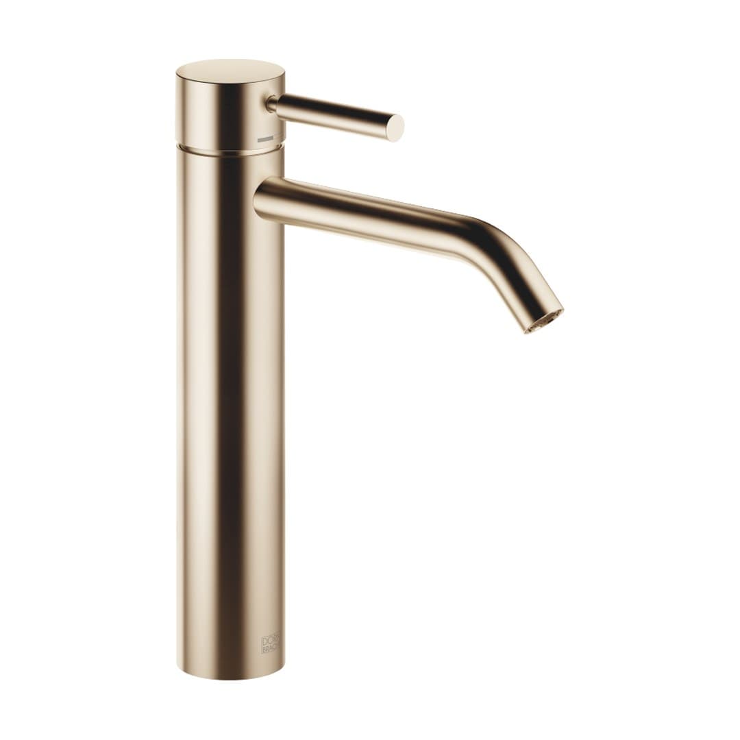 Dornbracht Meta – Μπαταρία Νιπτήρα Ψηλή – Single-lever basin mixer with raised base without pop-up waste – Brushed Light Gold (PVD) (33539660-27)