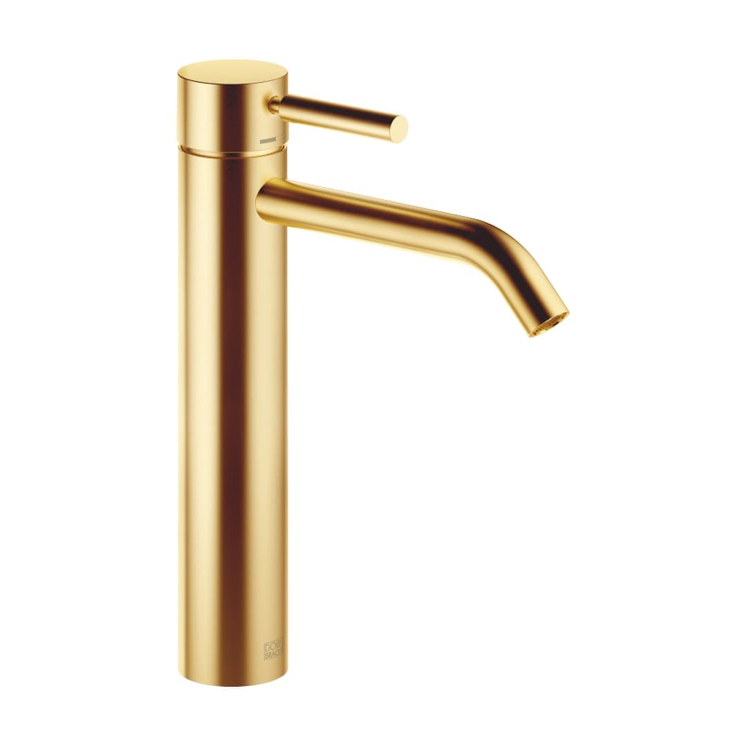 Dornbracht Meta – Μπαταρία Νιπτήρα Ψηλή – Single-lever basin mixer with raised base without pop-up waste – Brushed Gold (PVD) (33539660-37)