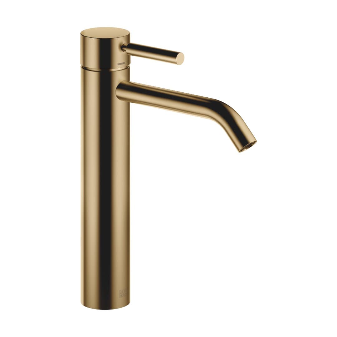 Dornbracht Meta – Μπαταρία Νιπτήρα Ψηλή – Single-lever basin mixer with raised base without pop-up waste – Brushed Dark Brass (PVD) (33539660-39)