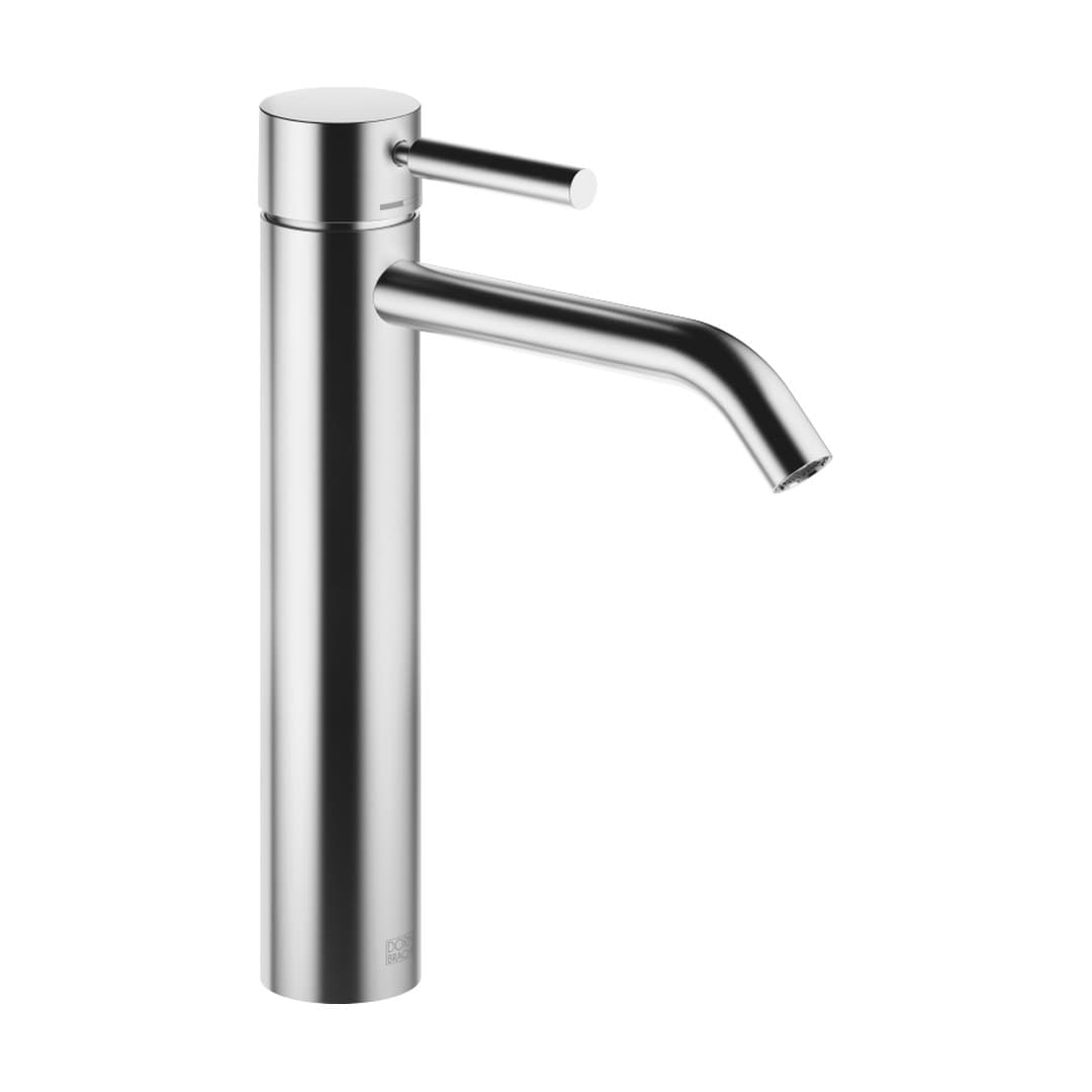Dornbracht Meta – Μπαταρία Νιπτήρα Ψηλή – Single-lever basin mixer with raised base without pop-up waste – Brushed Chrome (33539660-93)