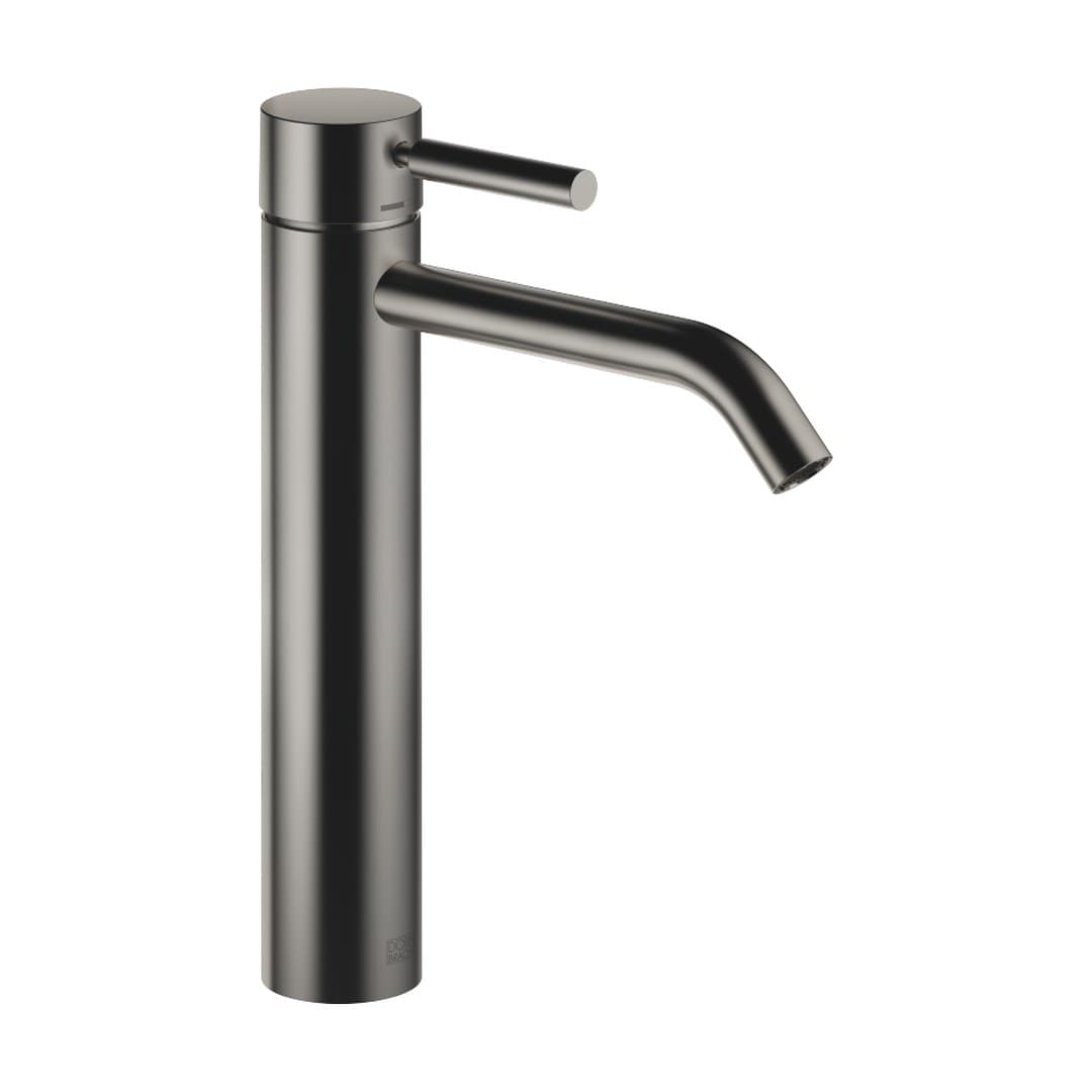 Dornbracht Meta – Μπαταρία Νιπτήρα Ψηλή – Single-lever basin mixer with raised base without pop-up waste – Brushed Dark Platinum (33539660-99)