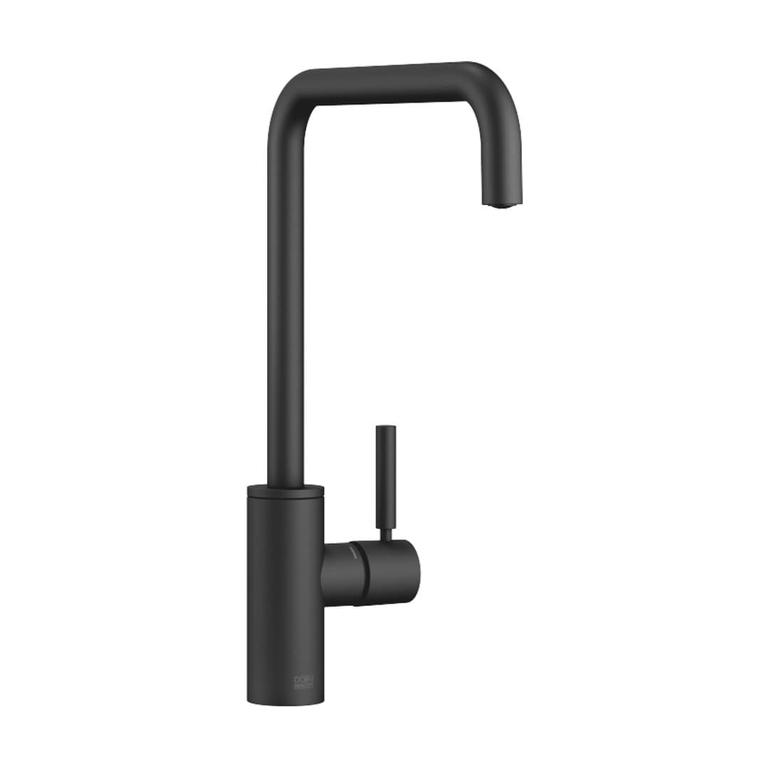 Dornbracht Meta Square – Μπαταρία Κουζίνας – Single-lever mixer for rinsing/Profi spray – Matte Black (33826861-33)