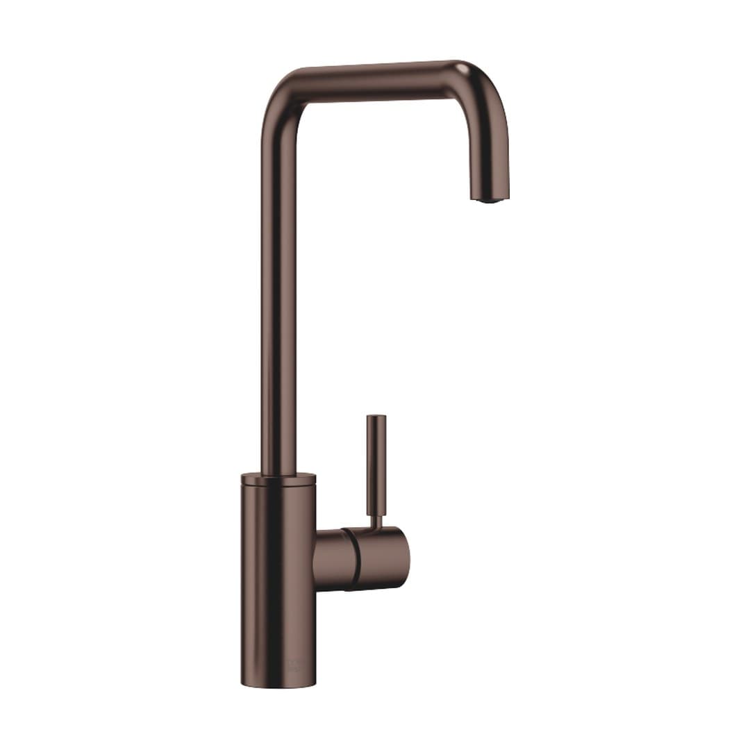Dornbracht Meta Square – Μπαταρία Κουζίνας – Single-lever mixer for rinsing/Profi spray – Brushed Dark Bronze (PVD) (33826861-43)
